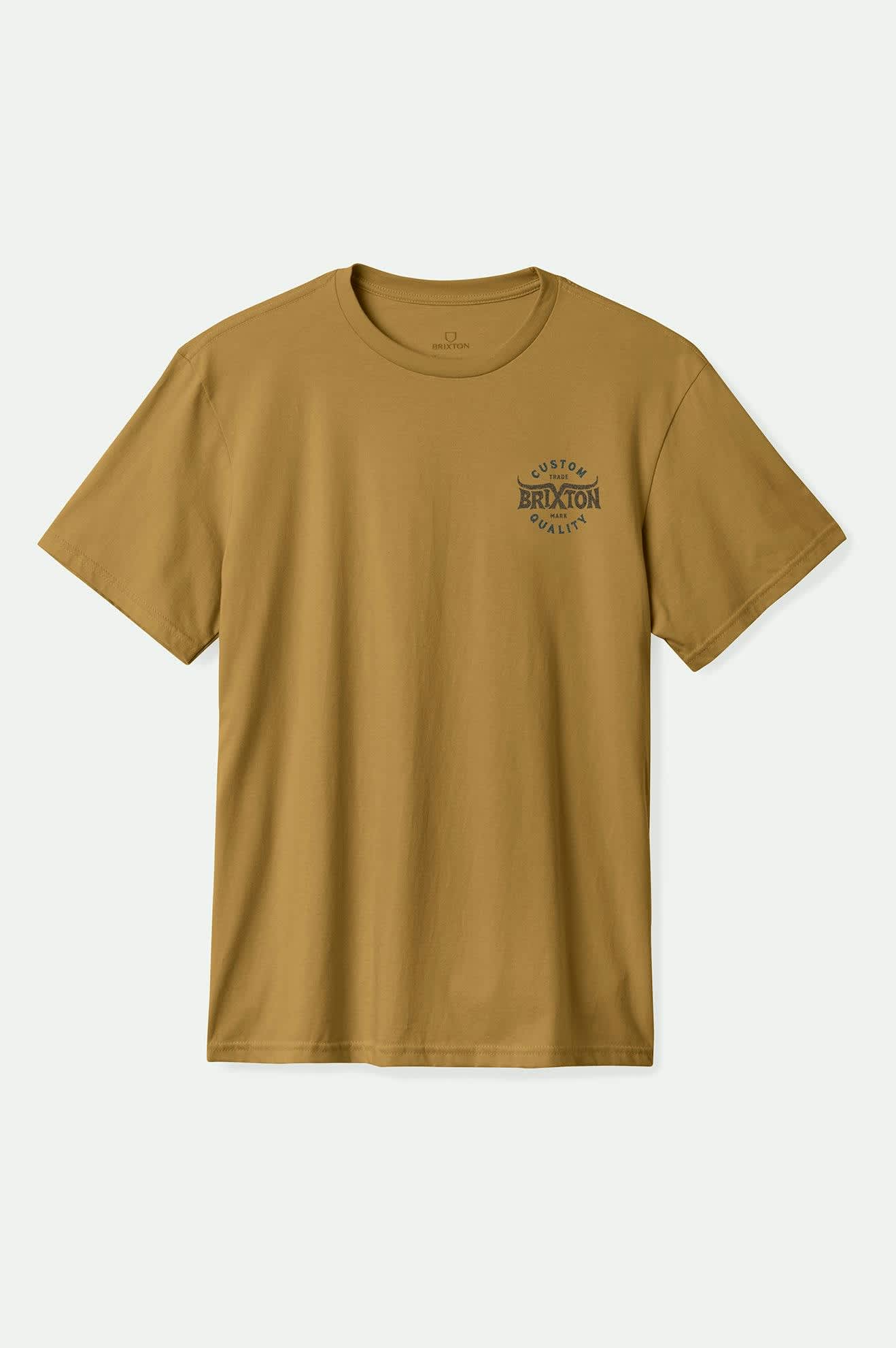 Gibson Short Sleeve Standard T-Shirt for Men - Dijon Worn Wash Vintage Style | Casual Wear, Street Fashion & Everyday Comfort