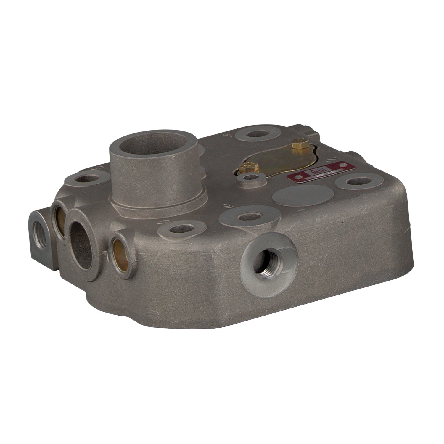 febi bilstein 35756 Air Compressor Cylinder Head - No Valve Plate Included - Replacement Part for Industrial & DIY Air Compressors - Pack of 1 - Perfect for Repair & Maintenance