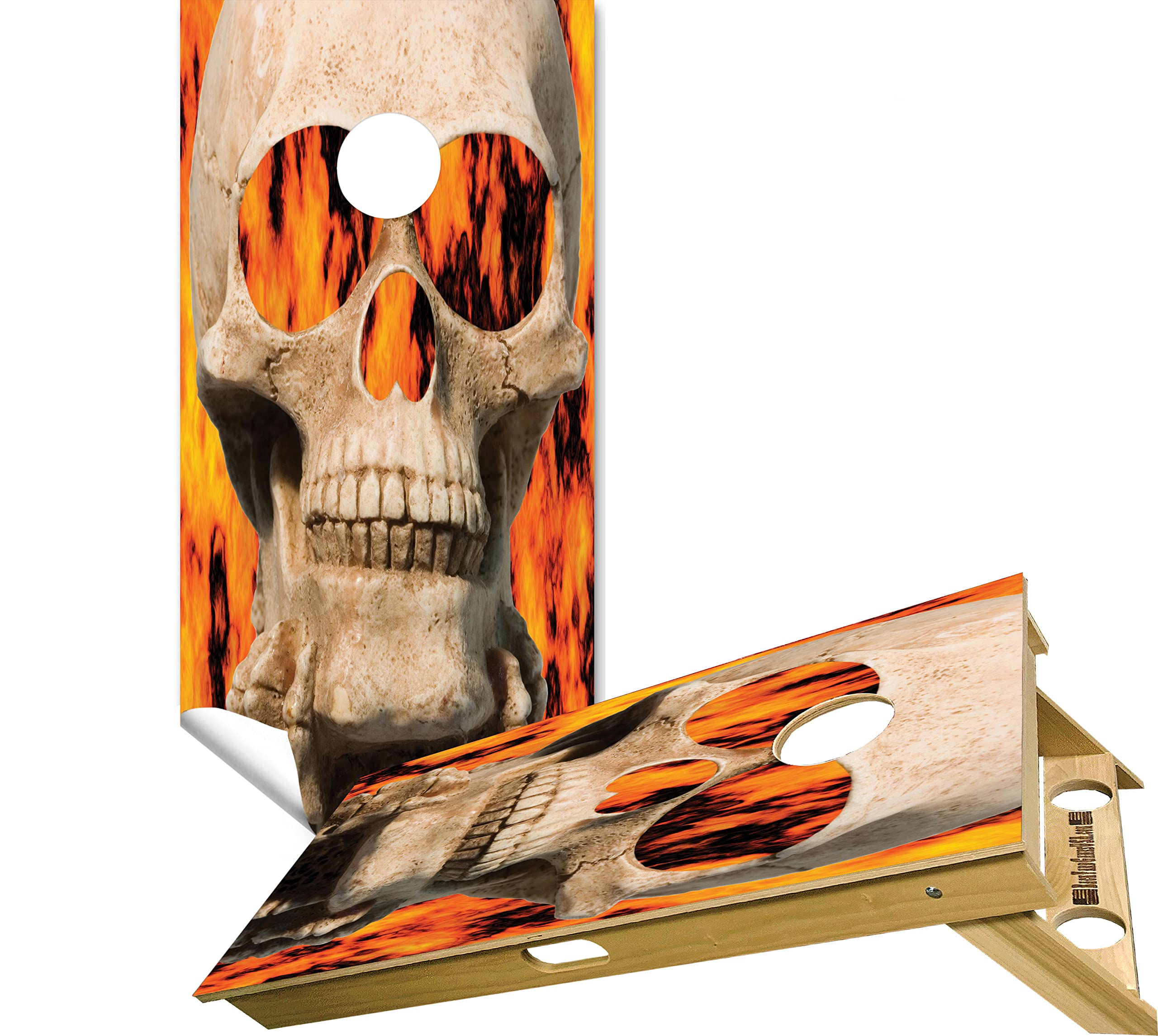 Premium American Cornhole Board Wraps - Set of 2 with 10+ Custom Designs & Durable Decals | Waterproof Cornhole Skins for Outdoor Games, Tailgating, Backyard Parties & BBQ Events