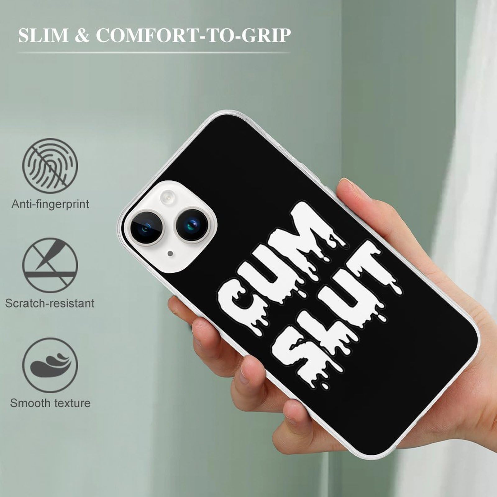 Funny Shockproof Slim Case for iPhone 15/15 Plus/15 Pro/15 Pro Max - Durable Protective Cover for Everyday Use, Work & Travel