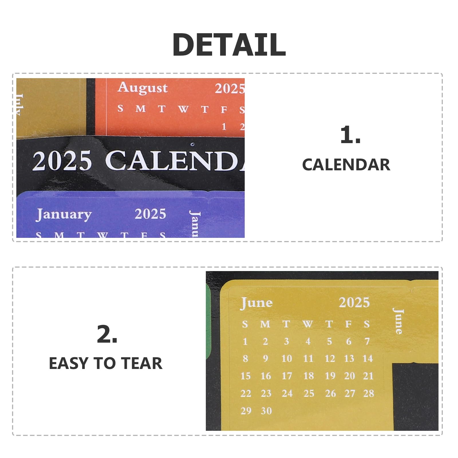 NUOBESTY 2025 Weekly Planner Stickers Set - Self-Adhesive Monthly Calendar Notepad Labels for Bullet Journal, Planner Notebook & Organizer - Perfect for Office, School & Home Organization