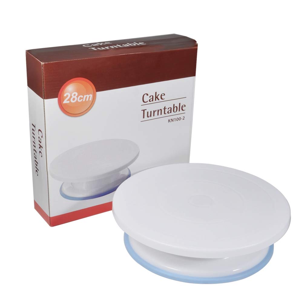 Premium Cake Turntable Stand - 12 Inch Durable Rotating Cake Decorating Stand for Baking, Icing & Fondant - Perfect for Home Bakers, Wedding Cakes & Professional Cake Decorating (Ideal for Birthday Parties & Dessert Making)
