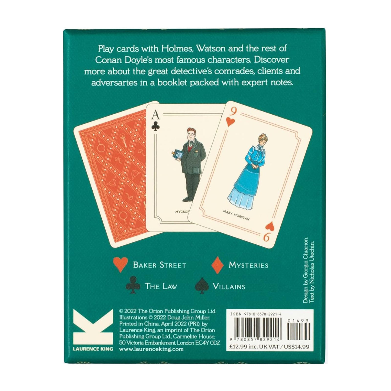 Sherlock Holmes Playing Cards - Classic Detective-Themed Deck for Poker, Bridge & Magic Tricks | Perfect for Game Nights, Collectors & Gift Giving