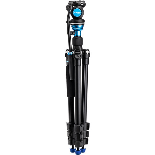 Benro Aero 2 PRO Lightweight Aluminum Travel Tripod with Flip Locks for DSLR Camera - Perfect for Outdoor Photography, Travel Vlogging & Video Shooting