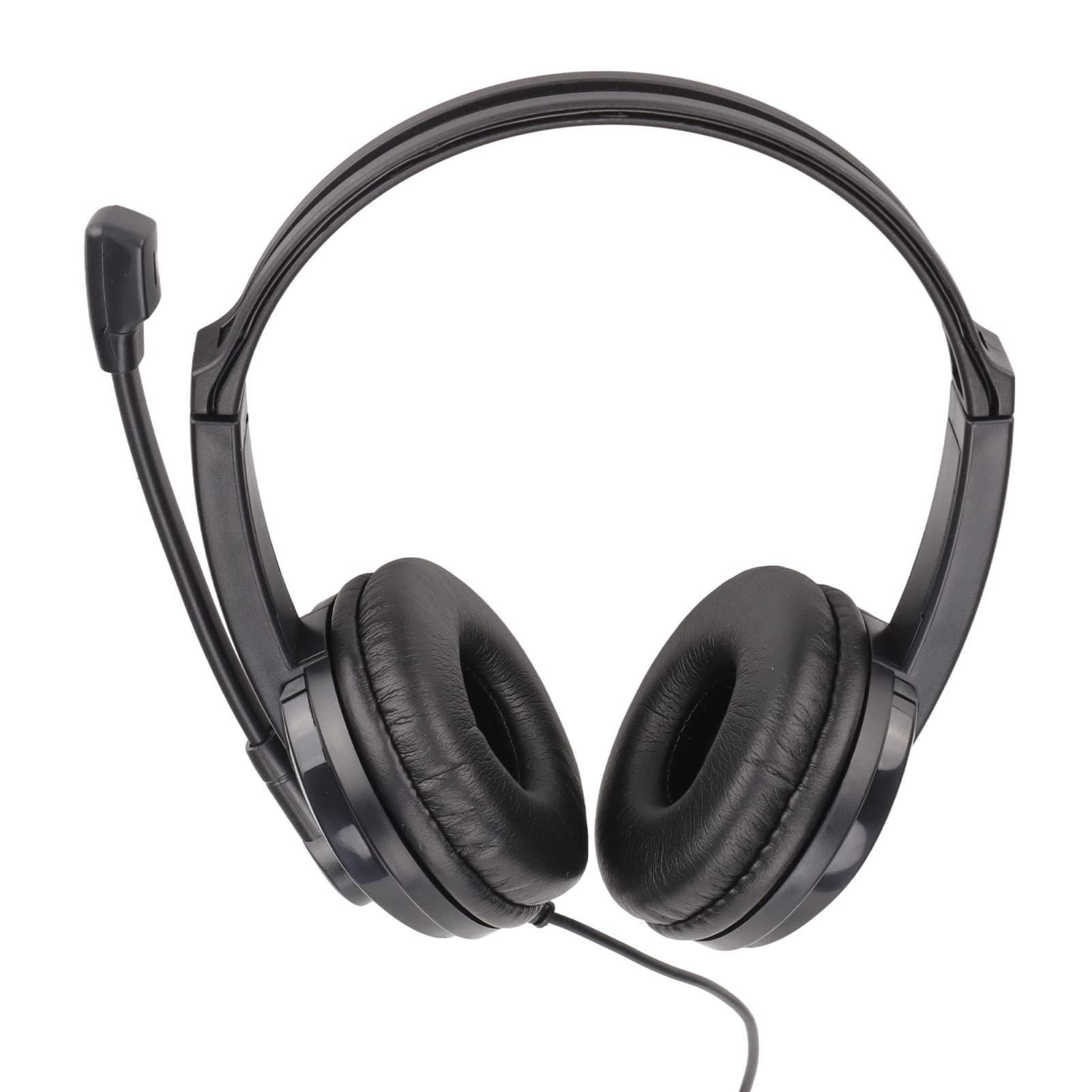 Premium Wired Gaming Headset with Noise-Canceling Microphone - 3.5mm Stereo Surround Sound Headphones for PS4, Xbox One, PC & Laptop - Adjustable Volume & Comfortable Ear Cushions for Long Gaming Sessions, Online Classes & Work Calls