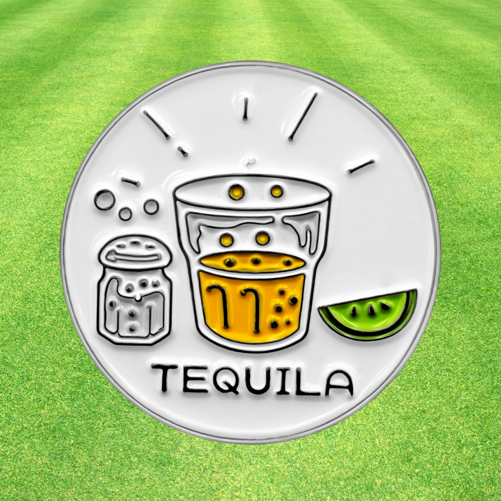 Premium Magnetic Golf Ball Marker & Hat Clip - Tequila Design Golf Accessories for Men, Women & Kids - Perfect Golf Gifts for Players & Enthusiasts - Great for Courses, Tournaments & Casual Play
