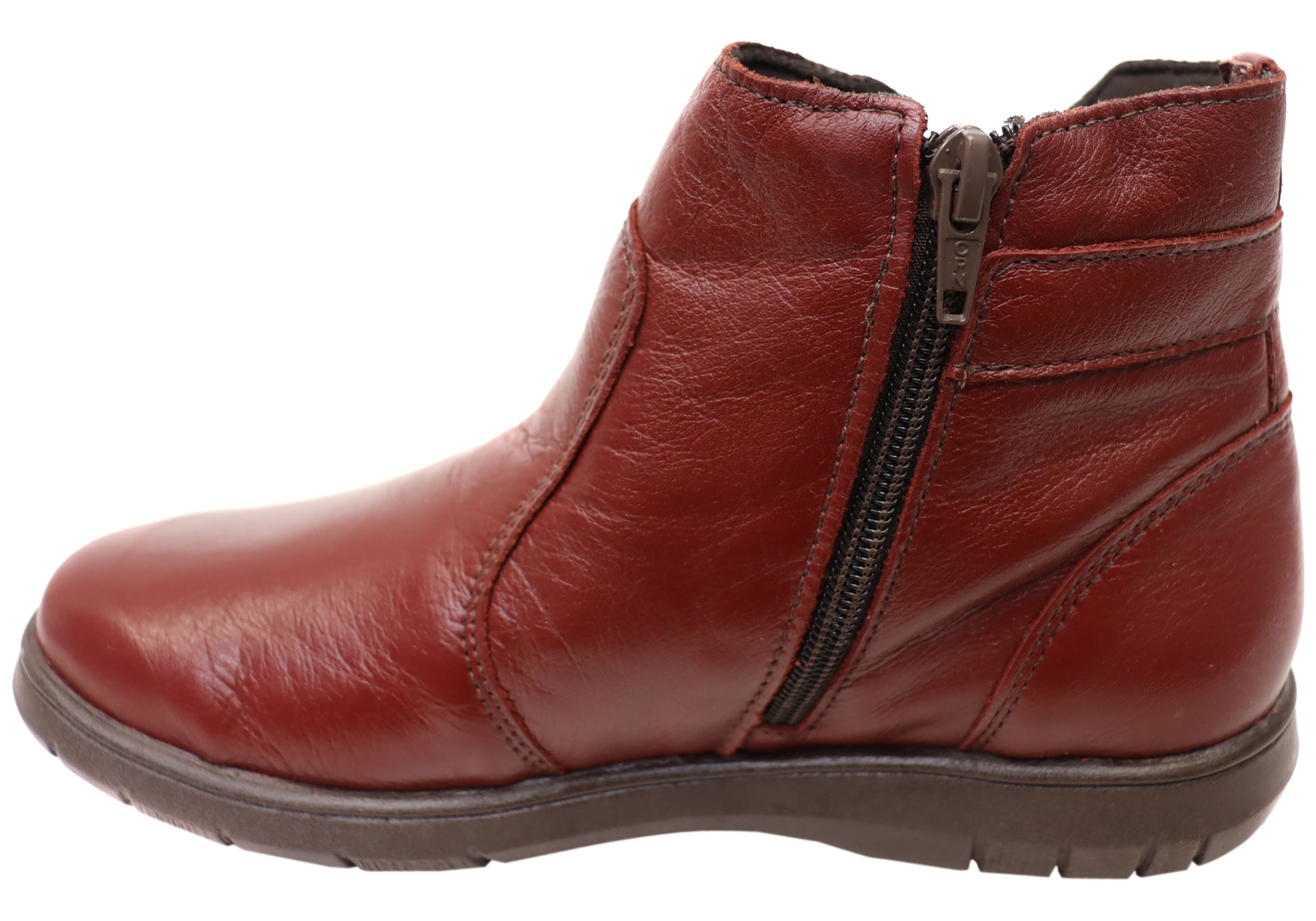 Balatore Cora Women's Comfortable Leather Ankle Boots - Made in Brazil - Stylish & Durable for Work, Travel & Everyday Wear