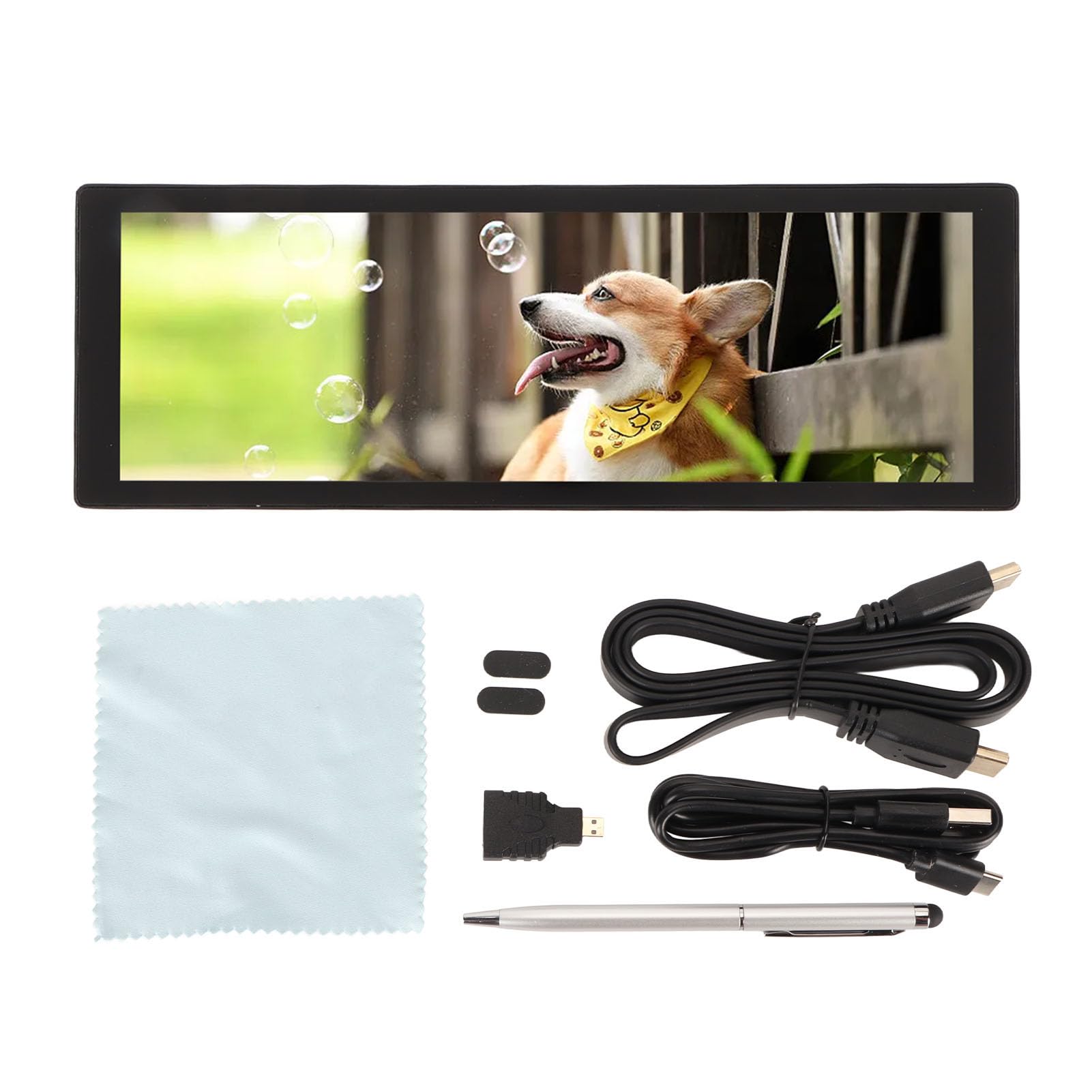 7.9 Inch Fydun HD IPS Capacitive Touch Screen Monitor - Tempered Glass Panel, Professional Multimedia Interface with Accessories - Perfect for Car Dashboards, Home Automation, and Industrial Control Systems
