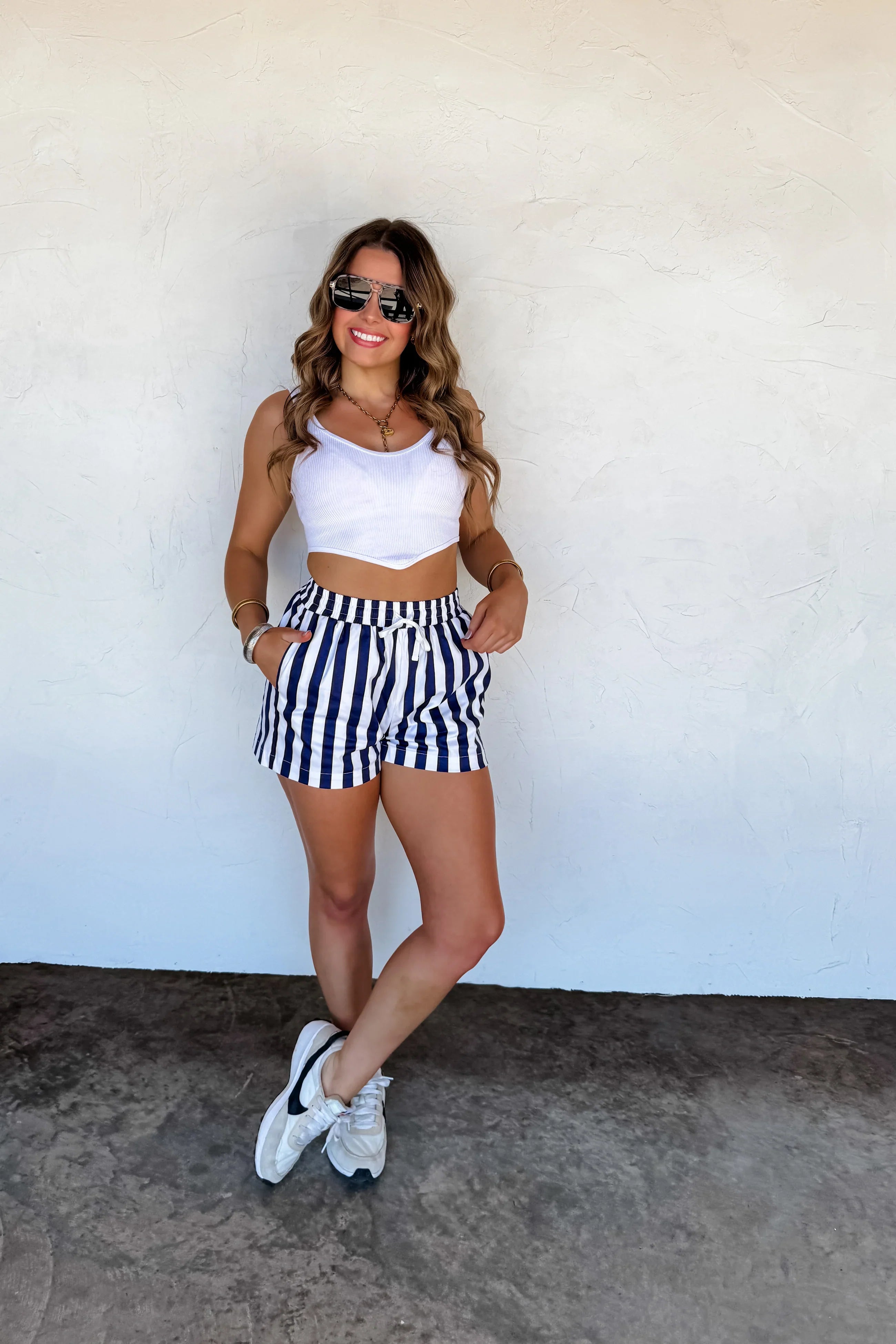 PREORDER: All American Babe Shorts - Women's High Waisted Athletic Shorts for Running, Yoga & Workout | Comfortable & Stylish Activewear
