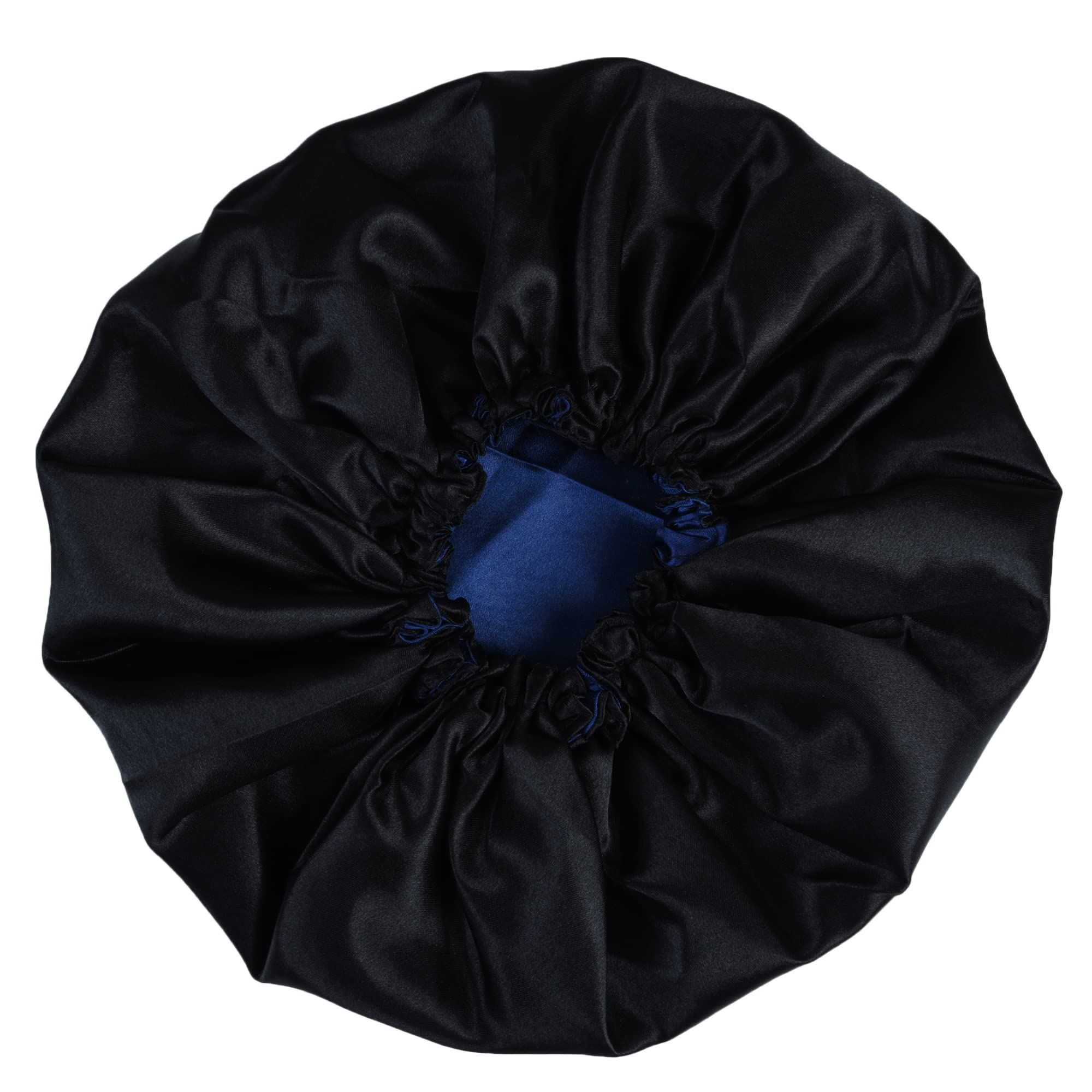 Premium Satin Silk Hair Bonnet for Women & Girls - Double Layered Sleeping Cap for Curly, Natural & Protective Hairstyles - Pack of 1 (Great for Nighttime Hair Care & Travel)