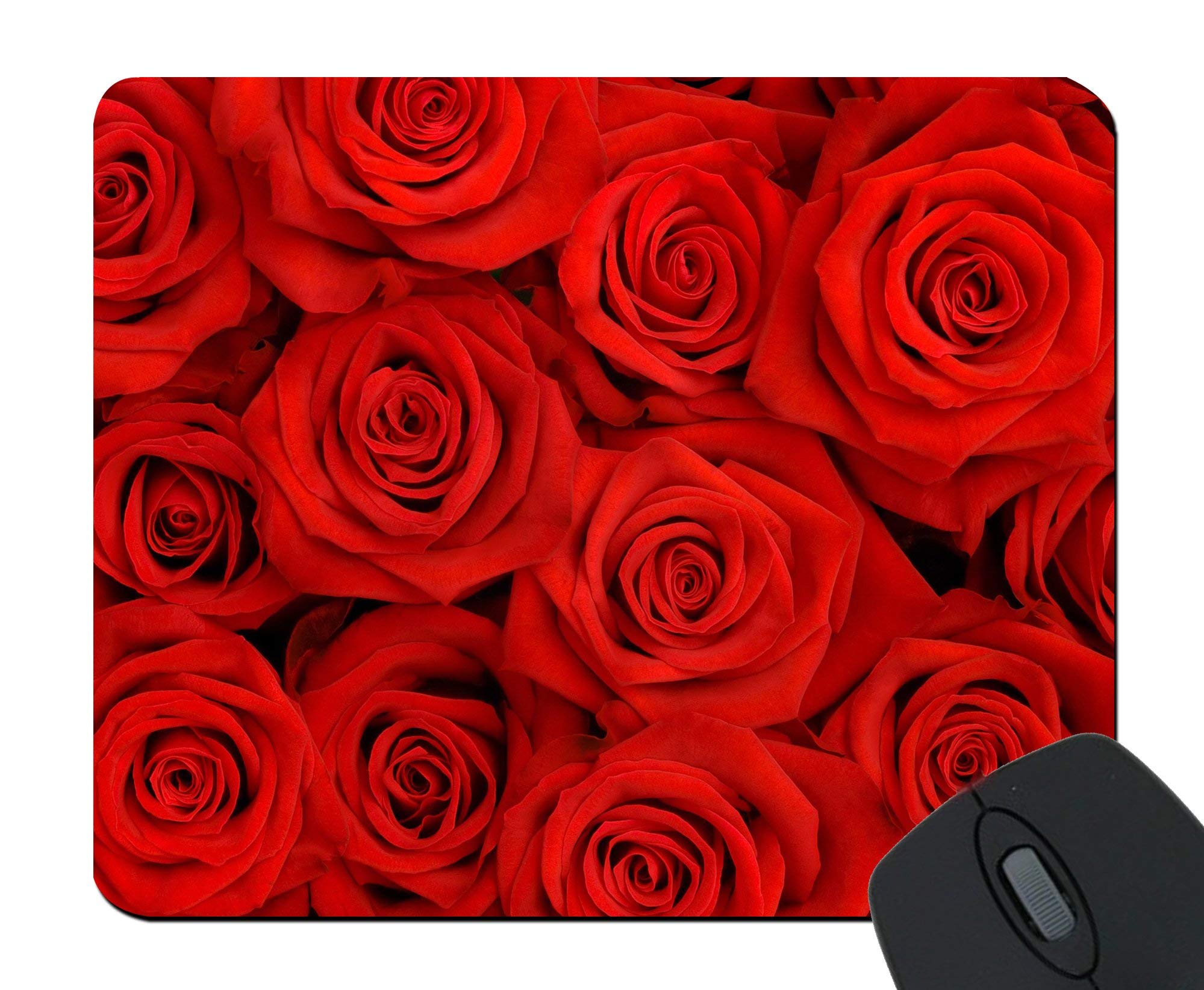 Custom Rose Design Mouse Pad - Non-Slip Rubber Base, Smooth Surface for Precise Tracking - Perfect for Gaming, Office & Home Computer Use