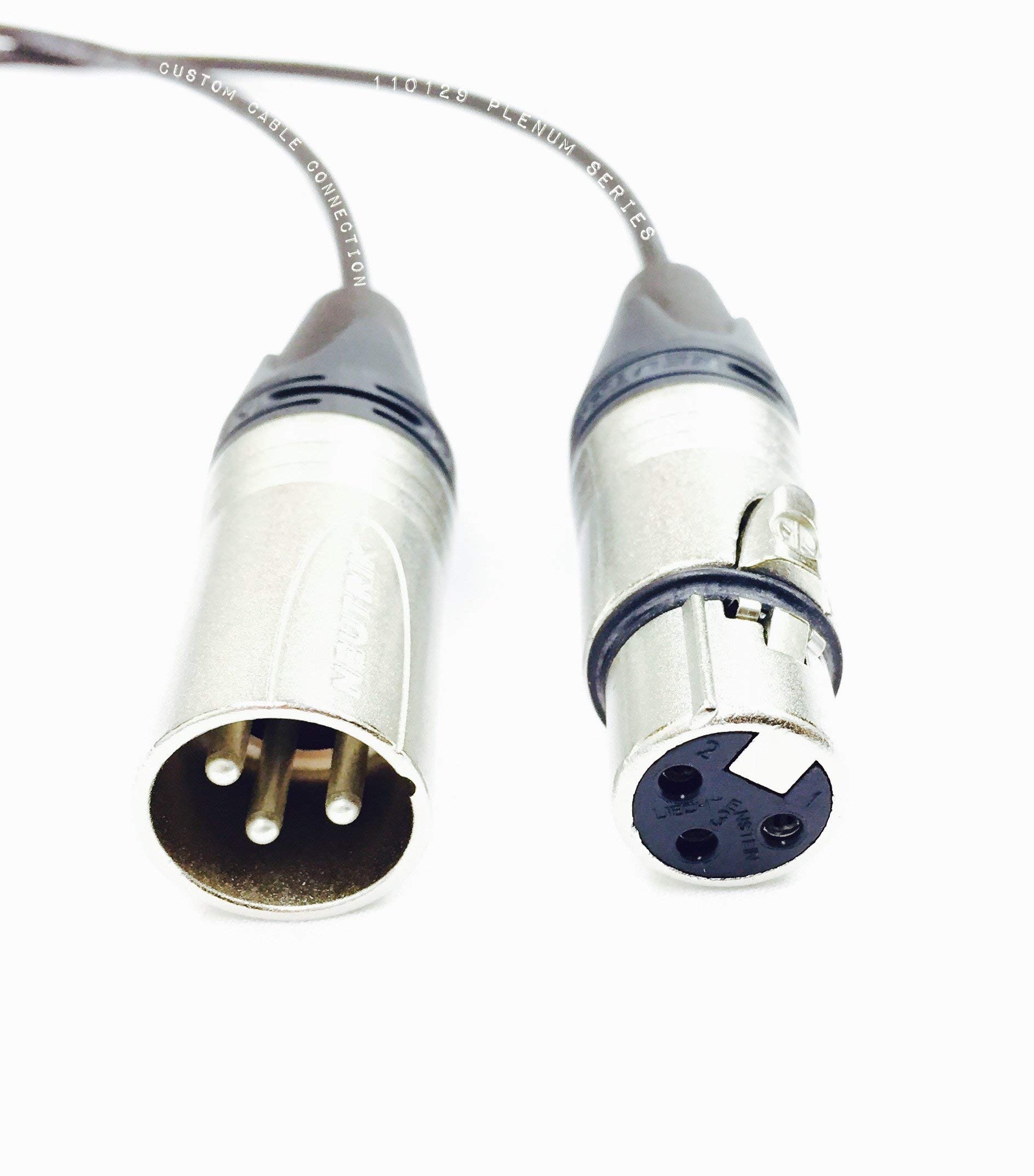 120ft Plenum XLR Male to Female Balanced Audio Cable - Professional Grade, Fire-Rated for In-Wall Use - Ideal for Studio, Live Sound & Commercial Installations