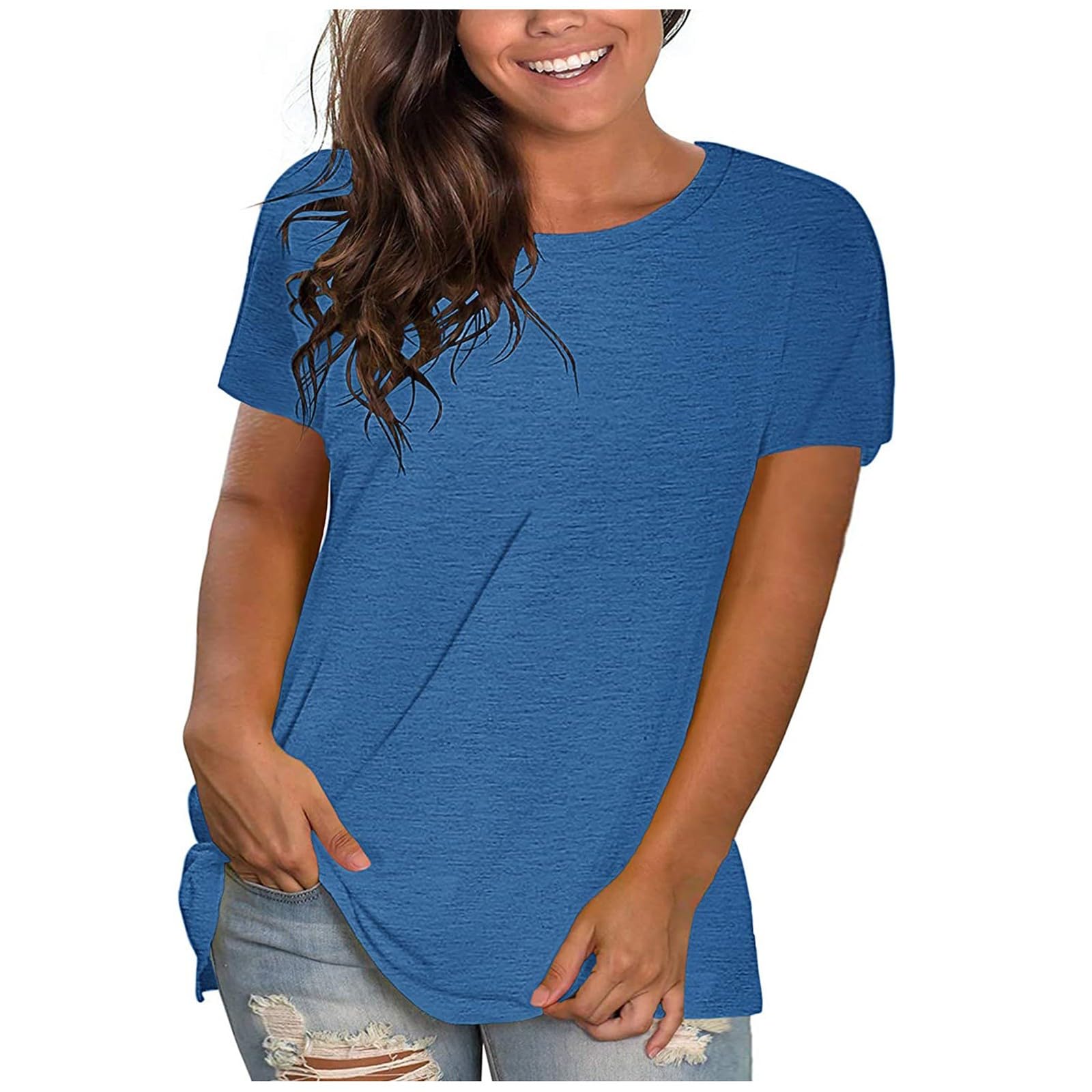 Plus Size Women's Round Neck Short Sleeve T-Shirts - Casual Summer Baggy Tee & Fashion Blouse 2025 | Perfect for Everyday Wear, Office Outfits & Weekend Looks