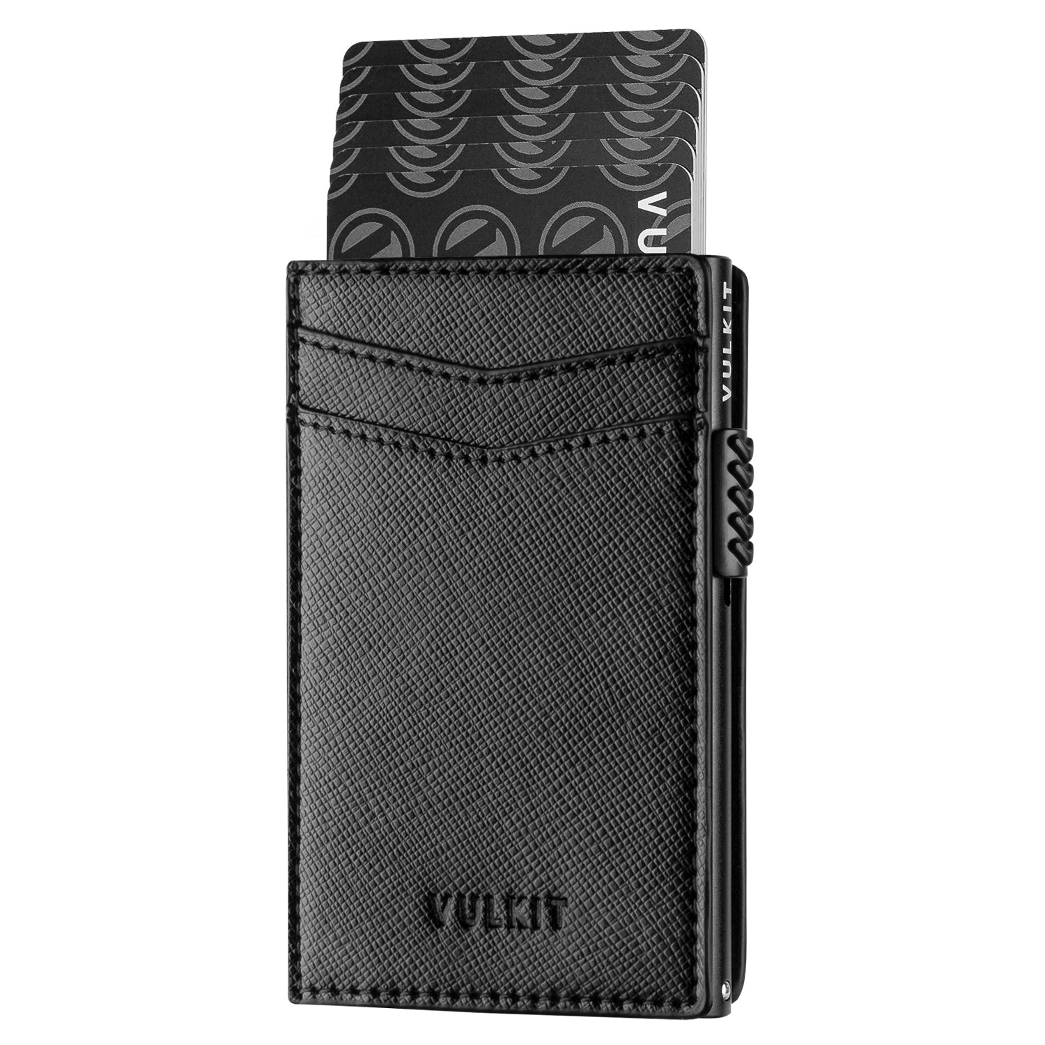VC301 Men's Slim RFID Blocking Wallet - Ultra Thin Pop Up Card Holder with 2 Outer Slots | Minimalist Front Pocket Wallet for Everyday Carry & Travel