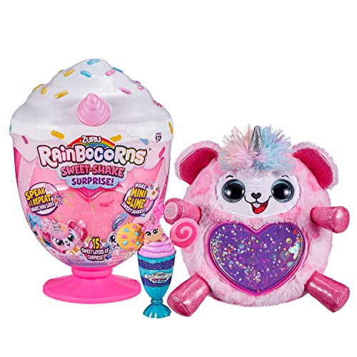 ZURU Rainbocorns 9212H Sweet Shake Surprise Bubble Gum Monkeycorn - Cute Collectible Unicorn Toy for Kids Birthday Gifts & Party Favors