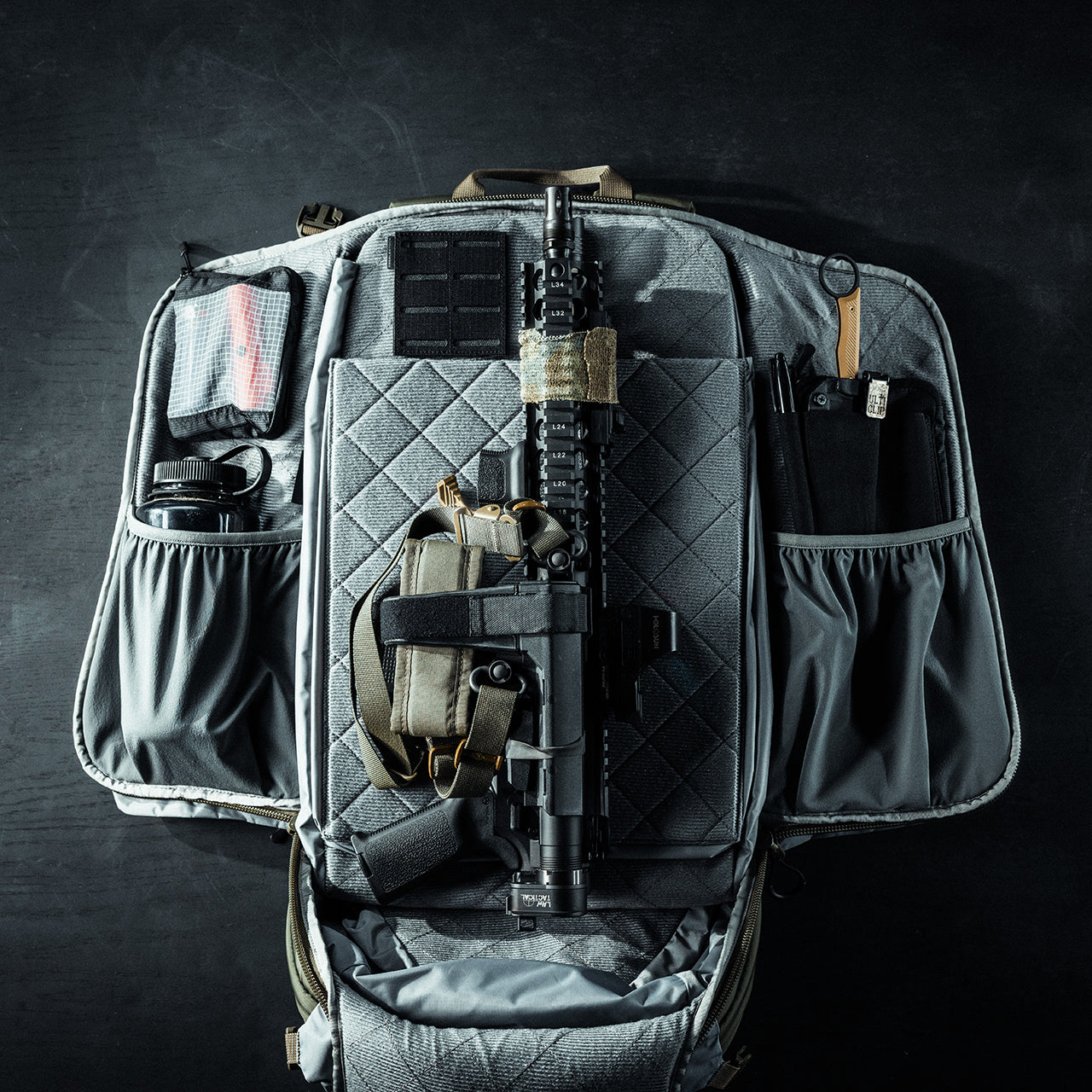 Eberlestock Fade Adapt EDC Bag with CCW Pocket & Expandable Scabbard - Tactical Backpack for Hiking, Hunting & Everyday Carry