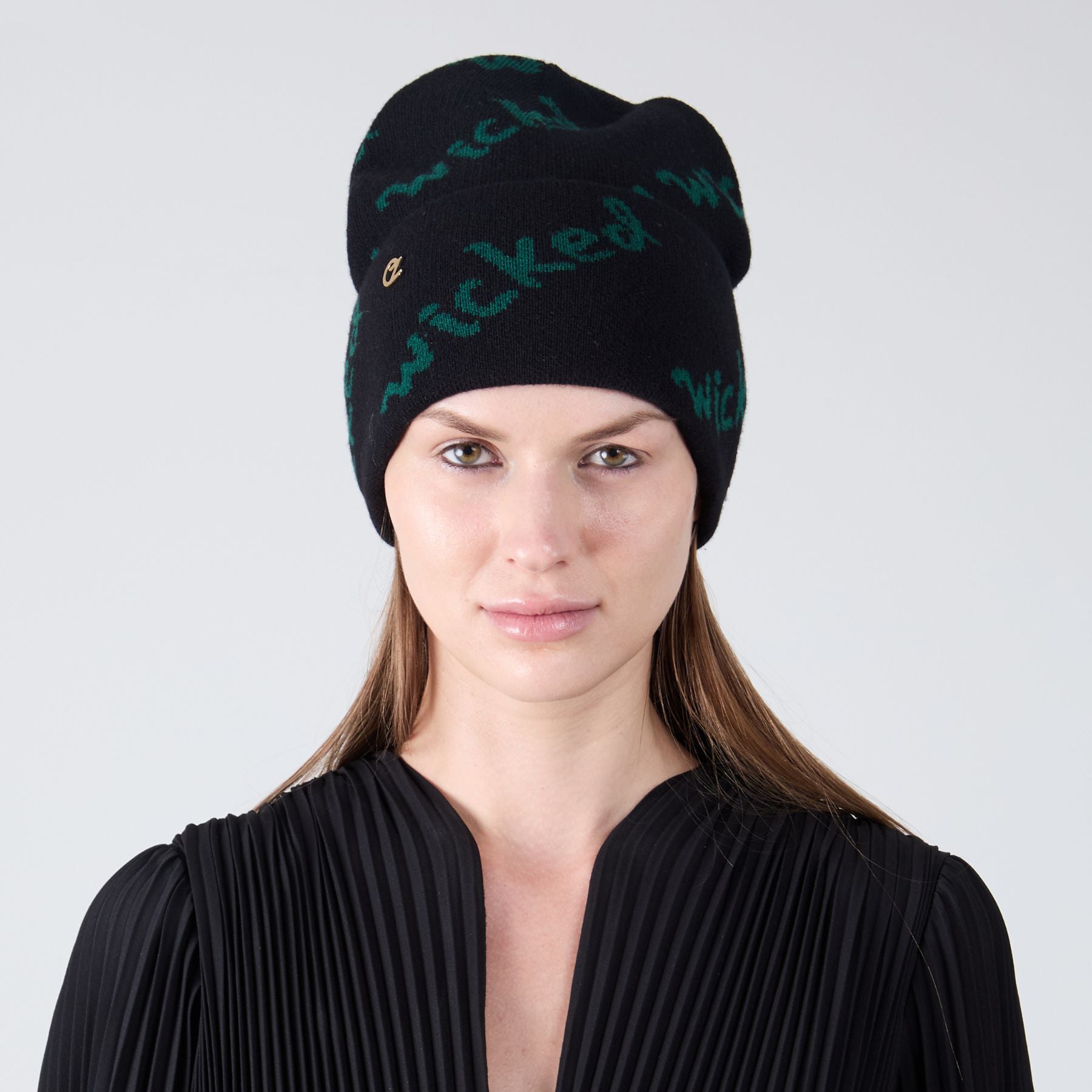 Frances Jacquard Knit Beanie - Soft Winter Hat for Men & Women - Stylish Cable Knit Design - Warm Fleece Lined Cap for Outdoor Activities, Skiing, and Snowboarding
