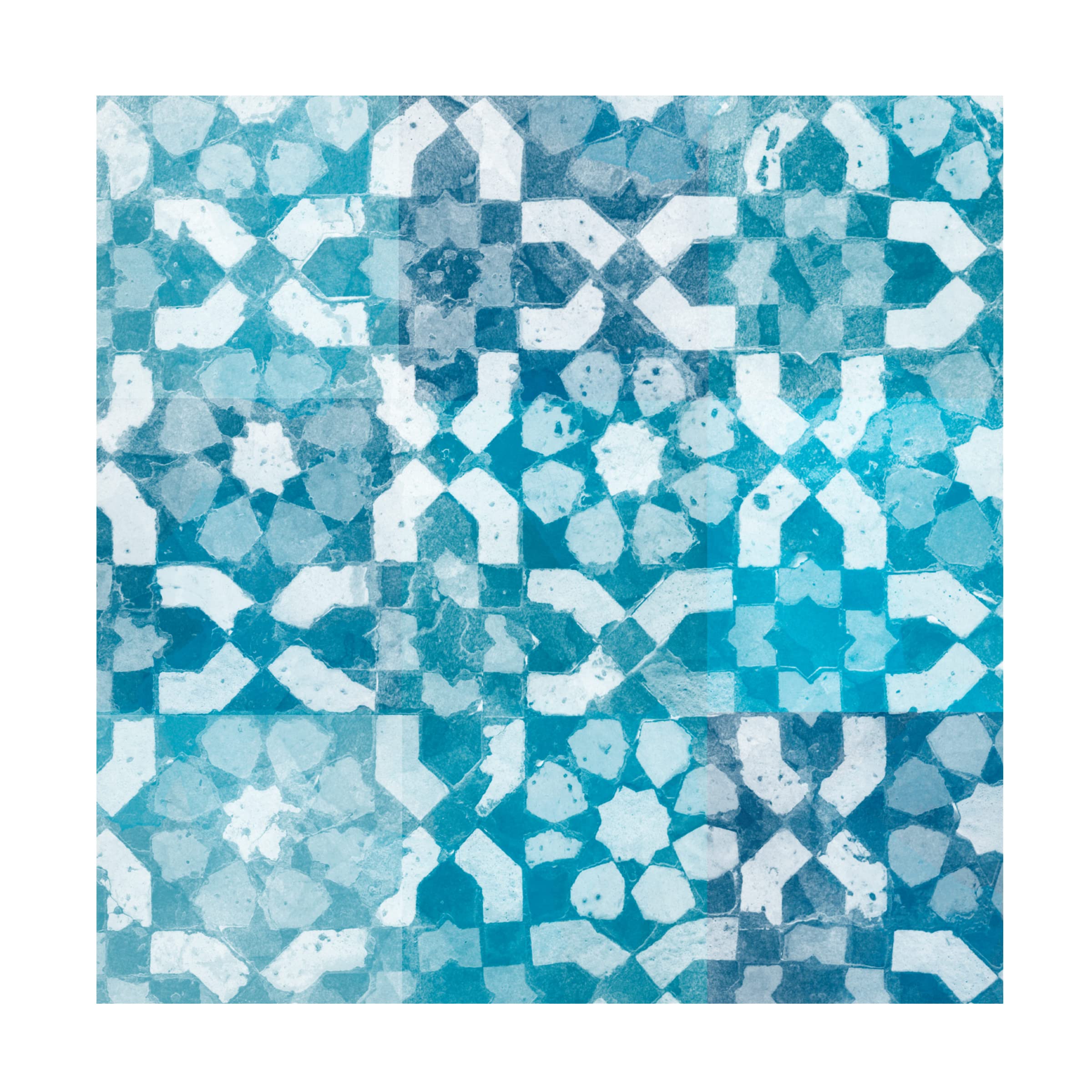Trademark Fine Art 'Blue My Mind I' Canvas Wall Art by Alonzo Saunders - Modern Abstract Painting for Living Room, Bedroom & Office Decor
