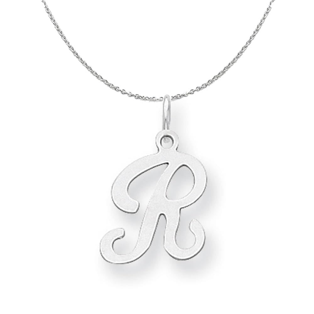Sophia Sterling Silver Initial R Necklace - Elegant Gift for Her