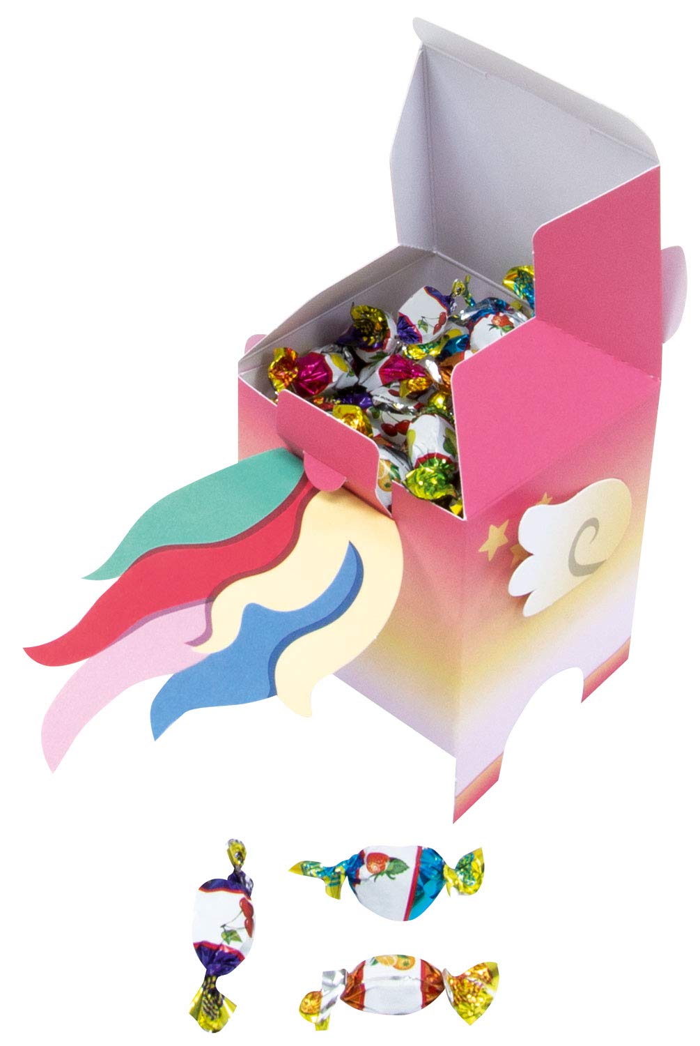 Folia 21902 Fun DIY Animal Boxes Set II - 8 Pre-Cut Multi-Colored Craft Boxes for Kids | Creative Play, Party Favors & Classroom Activities