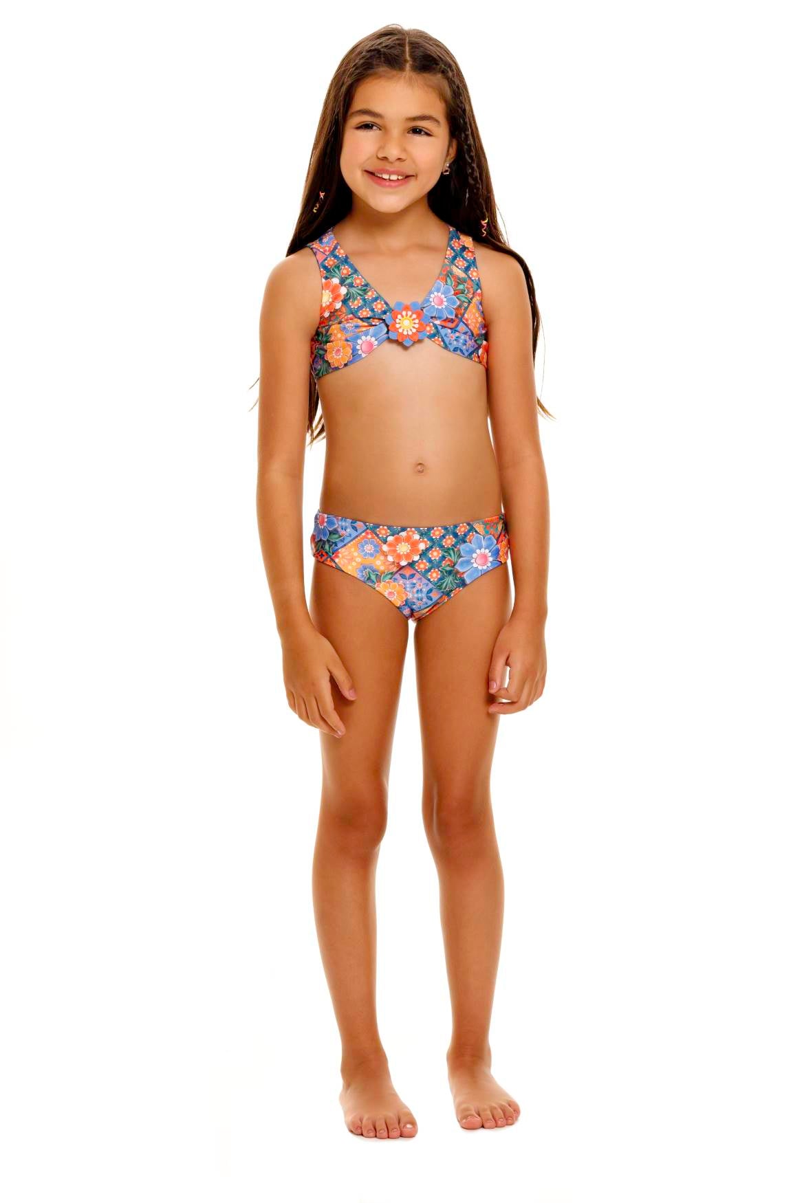 Sabrina Kids' Bikini Set - 2 Piece Swimwear for Girls, UPF 50+ Sun Protection, Soft & Comfortable - Perfect for Beach, Pool & Summer Vacations