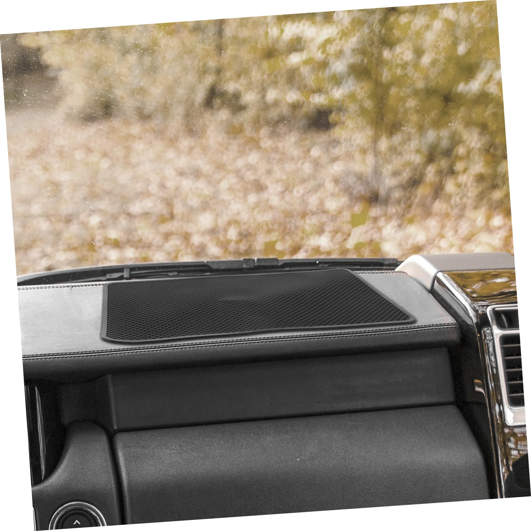 Non-Slip Car Dashboard Mat - Anti-Skid Phone Holder & Perfume Tray for Safe Driving | Universal Fit for Most Vehicles | Perfect for Road Trips & Daily Commutes