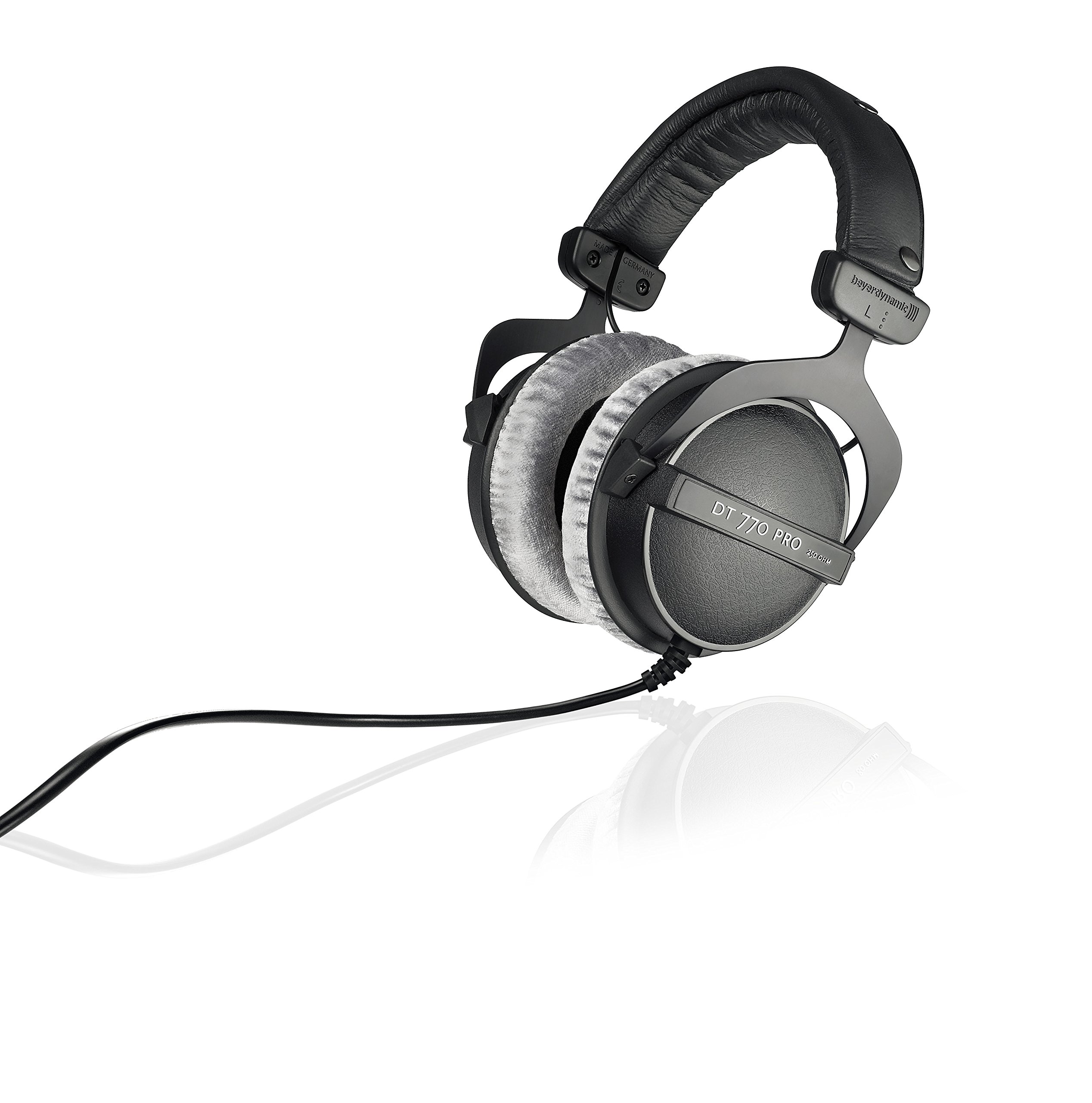 Beyerdynamic DT 770 PRO 250 Ohm Professional Studio Headphones - Closed Back Over-Ear Wired Headphones for Mixing, Recording & Monitoring | Perfect for Home Studios, Podcasting & Music Production