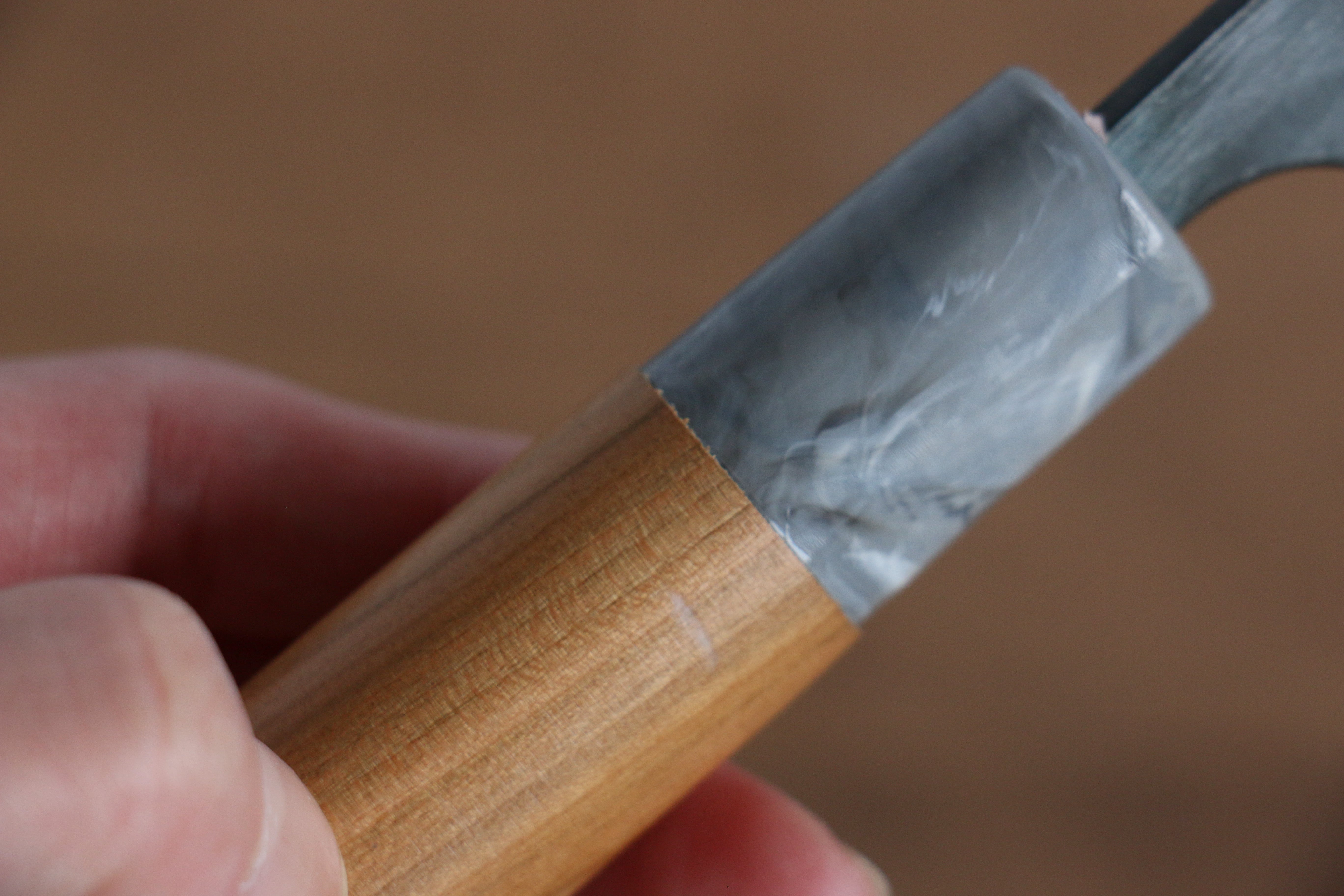 Masakage Mizu Blue Steel No.2 Petty Knife 80mm - Japanese Utility Knife with Black Finish & American Cherry Wood Handle - Perfect for Slicing, Peeling, and Precision Cutting in Professional Kitchens & Home Cooking
