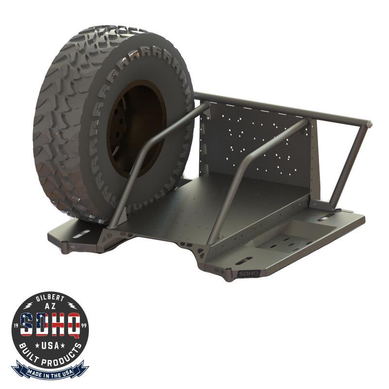 SDHQ Built-In Bed Chase Rack for 2019-2025 Ram 2500/3500 Heavy Duty Trucks | Off-Road Gear Storage & Adventure Accessories