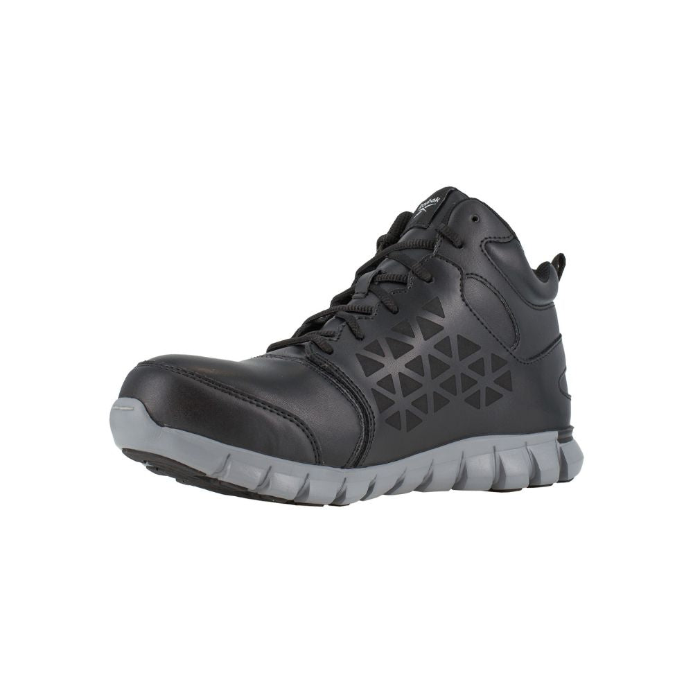 Reebok Sublite Men's Mid Composite Toe Work Safety Shoes IB4142 - Lightweight & Comfortable for Construction, Warehouse & Industrial Use