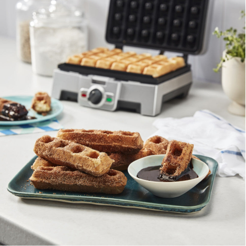 Cuisinart WAF ST6C 6-Slot Waffle Stick Maker - Perfect for Breakfast, Snacks & Parties - Non-Stick Electric Waffle Iron for Homemade Belgian Waffles