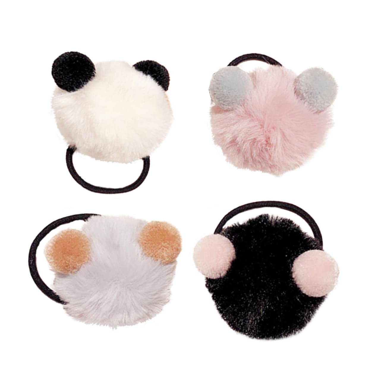 Minkissy 4-Pack Women's Scrunchies Hair Ties - Soft Elastic Hair Bands for Ponytails, Braids & Buns - Stylish Hair Accessories for Women & Girls - Perfect for School, Work, Gym & Everyday Use in Fall & Winter