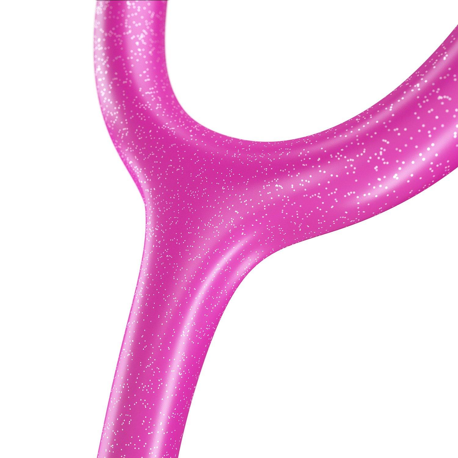 ProCardial® Titanium Cardiology Stethoscope - Pink Glitter & Rose Gold Finish | Premium Medical Stethoscope for Doctors, Nurses & Healthcare Professionals | Ideal for Cardiology Exams, Patient Checkups & Clinical Use