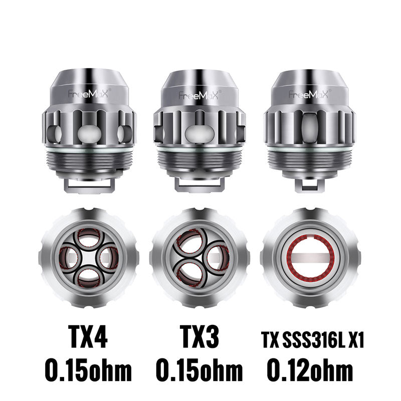 FreeMax Twister & Fireluke 2 Replacement X/TX Coils (5 Pack) - Compatible with Vape Tanks - Perfect for Cloud Chasing & Flavor Enhancement - Ideal for Home & Travel Vaping