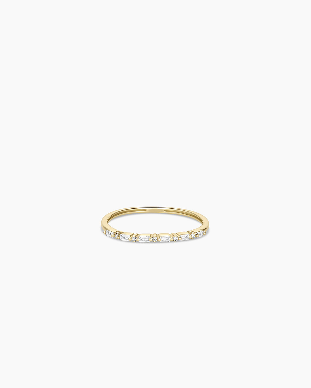 Exquisite Diamond & White Sapphire Amara Row Ring - Elegant Stackable Band for Women, Perfect for Weddings, Anniversaries & Everyday Luxury Jewelry