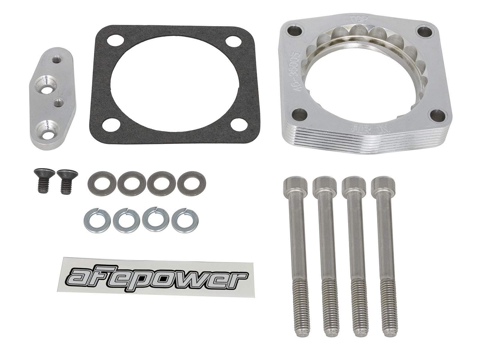 aFe Power 4636005 Throttle Body Spacer - High Performance Air Intake Booster for Trucks & SUVs - Improve Engine Efficiency & Horsepower for Off-Road & Towing Applications