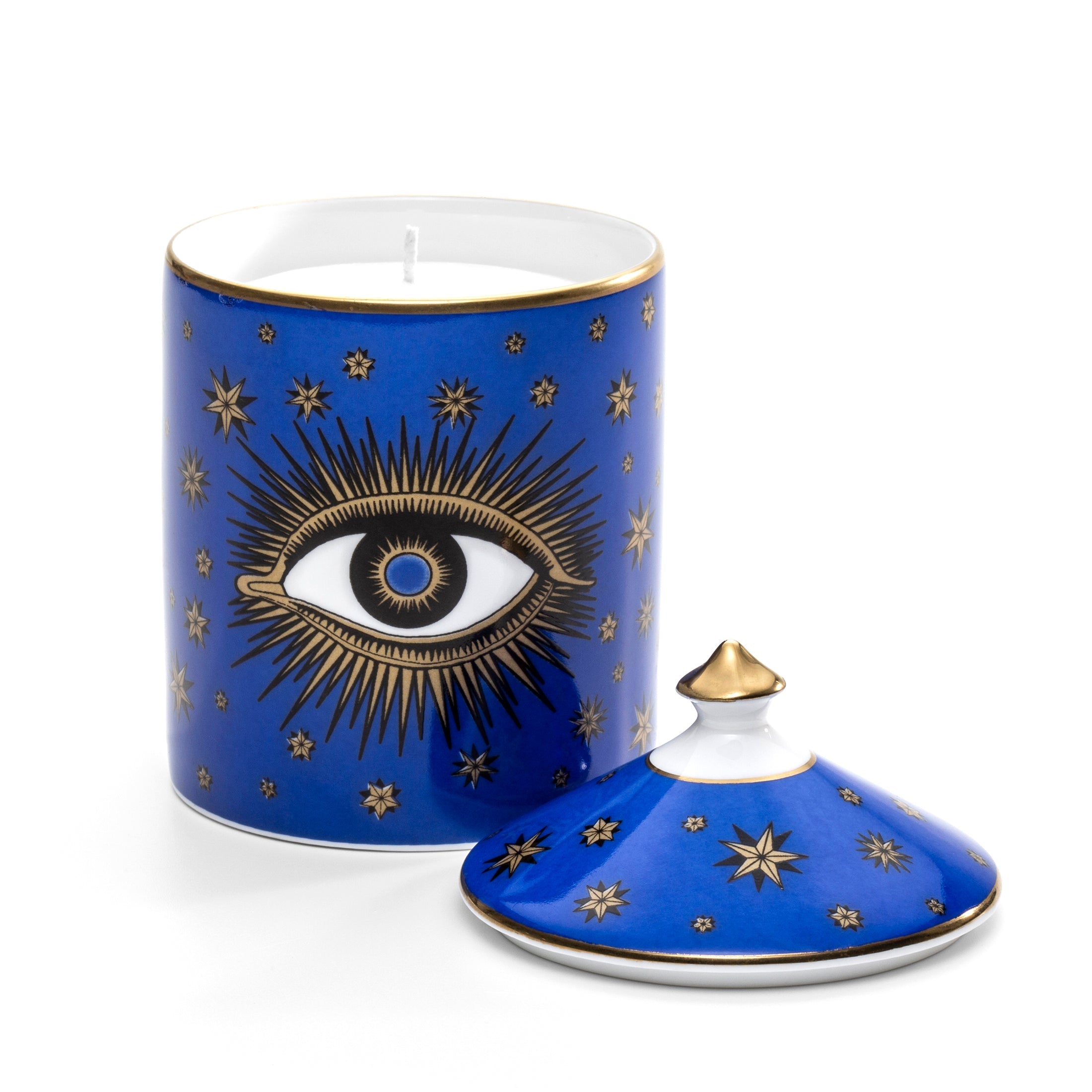Evil Eye Lidded Candle - Protection & Good Luck Scented Candle for Home, Meditation & Spiritual Rituals