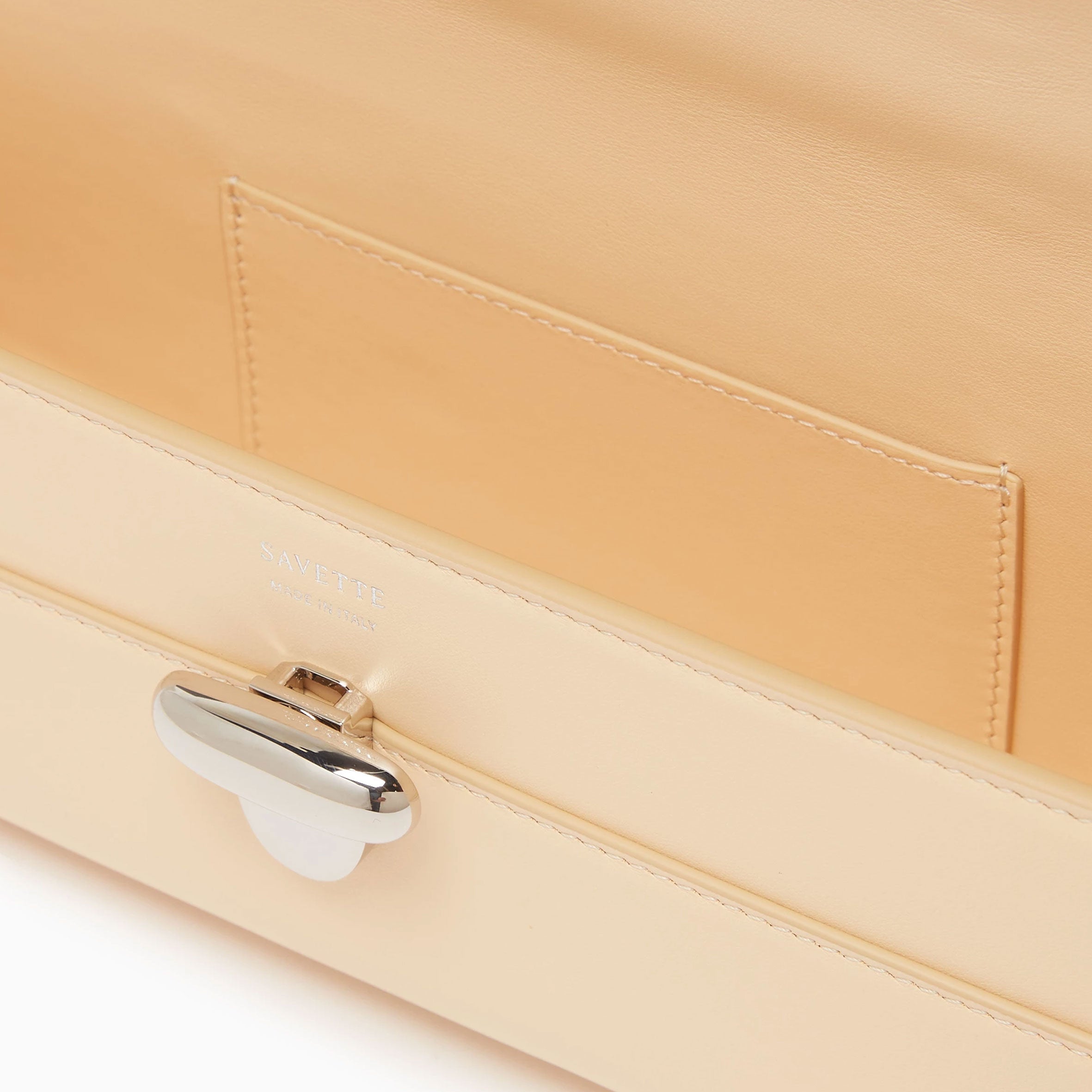 Slim Symmetry Smooth Calf Leather Crossbody Bag in Ecru - Small Size | Perfect for Everyday Use, Work, and Evening Outings
