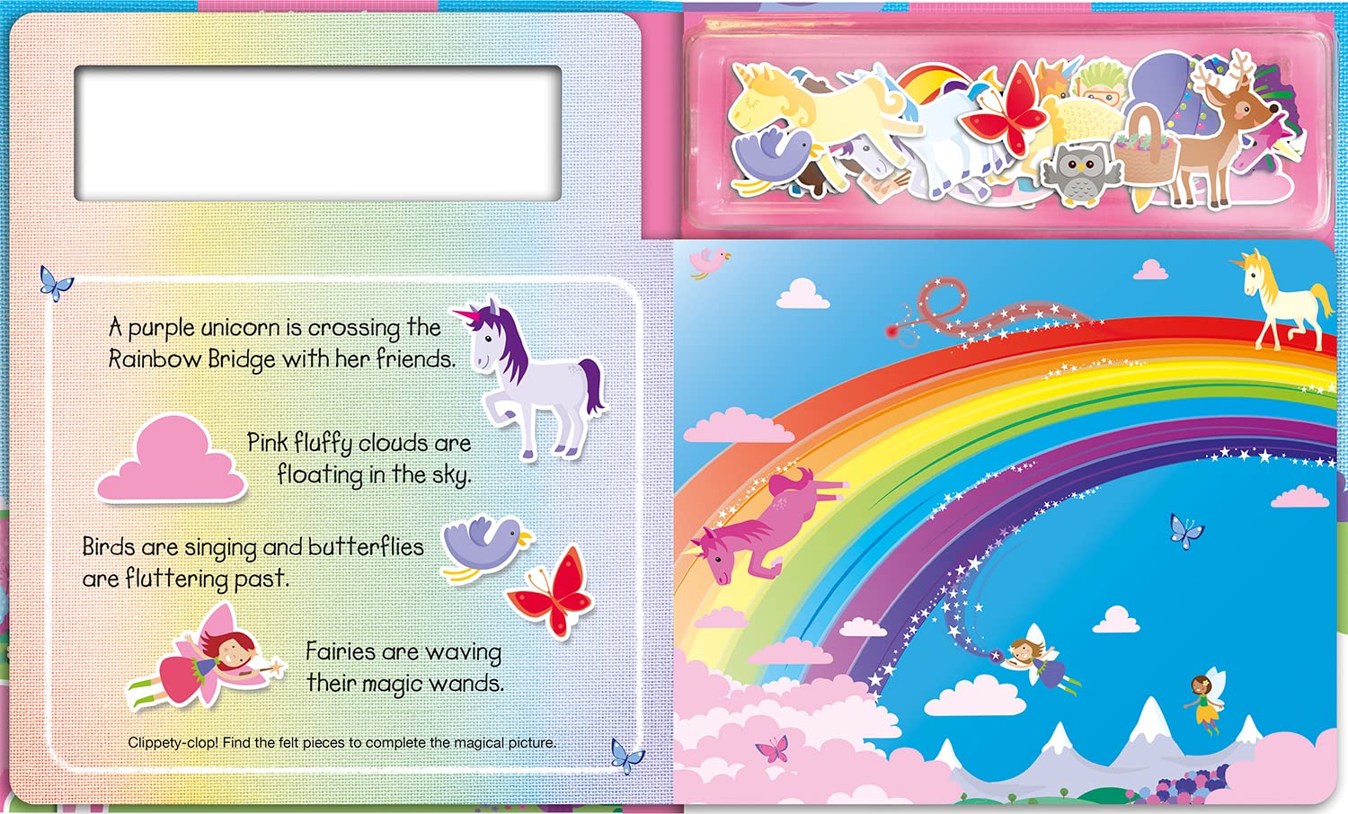 Magical Unicorn Felt Book for Kids - Soft Interactive Storybook with Unicorn Characters | Perfect for Preschool Learning, Bedtime Stories & Imaginative Play
