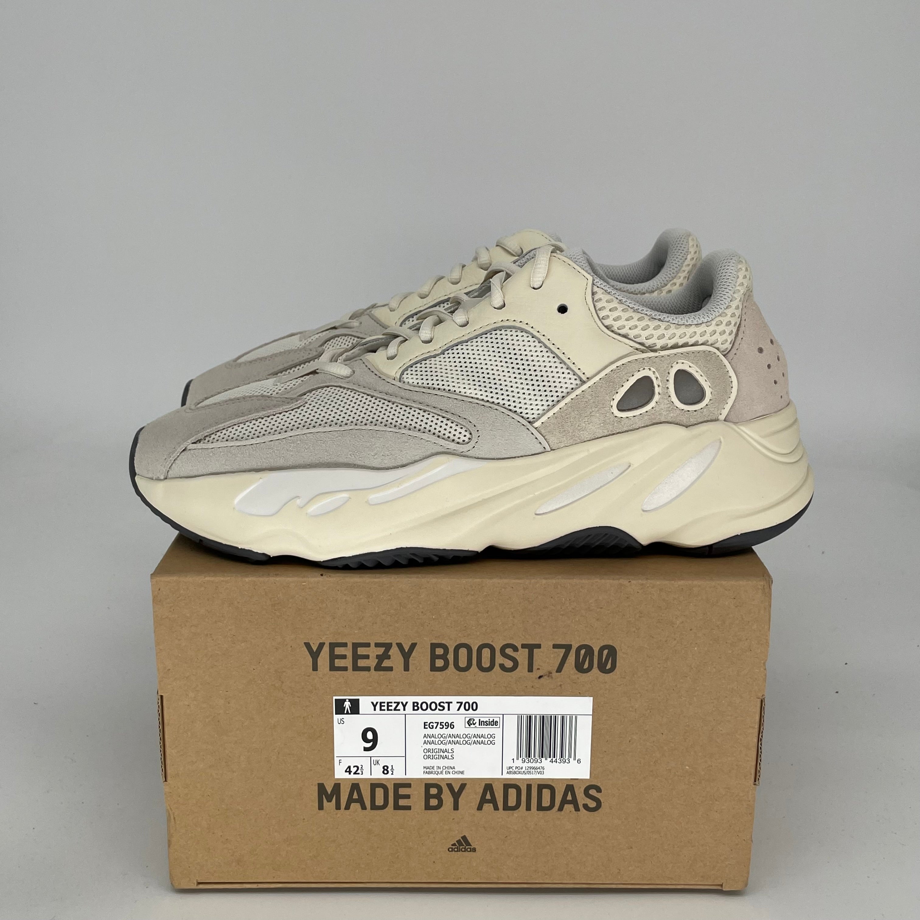 Adidas Yeezy Boost 700 'Analog' Men's Sneakers - Size 9 (EG7596) | Comfortable Running Shoes for Casual Wear & Street Style Fashion
