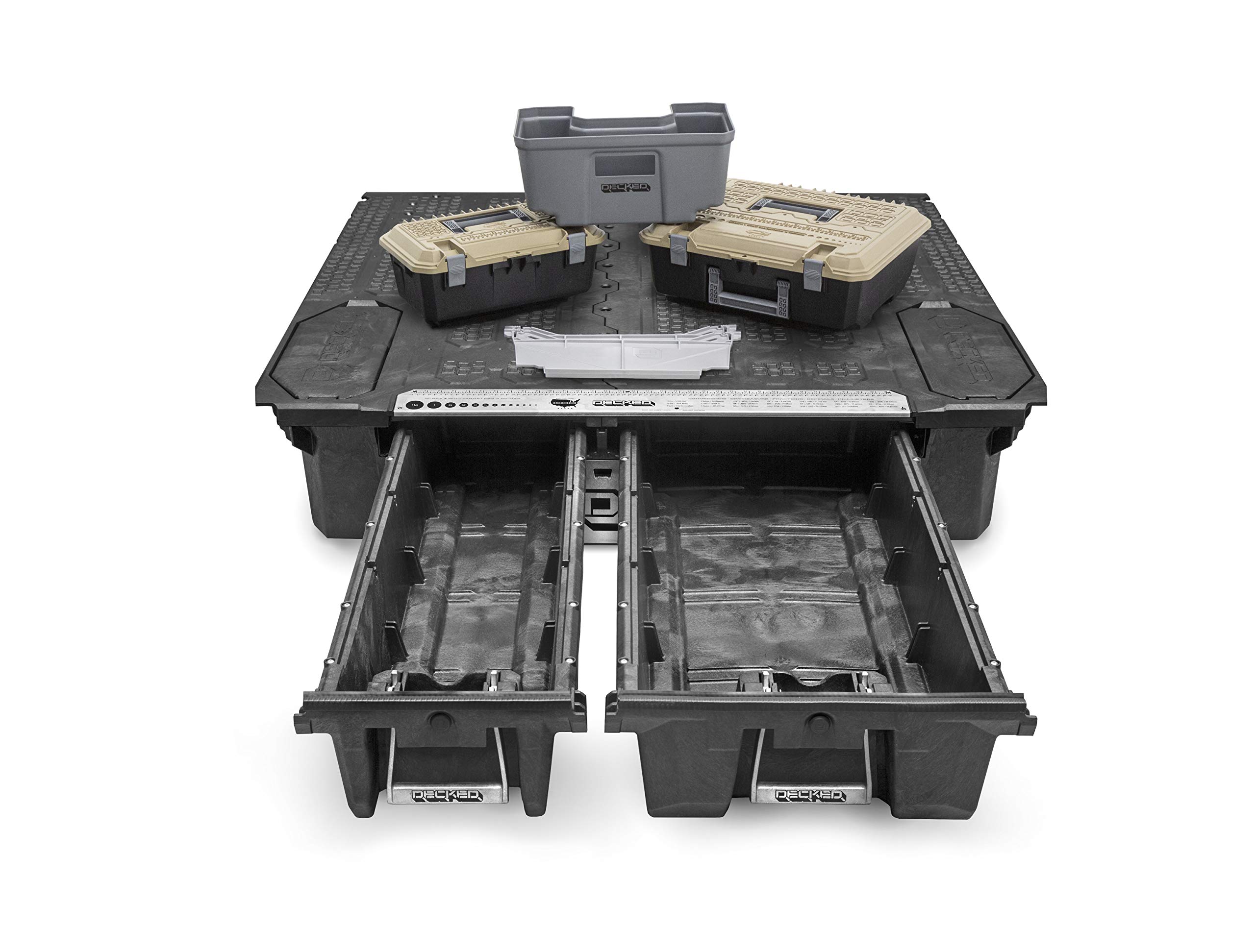 DECKED Ford Truck Bed Storage System with Accessories | Durable & Secure Cargo Organizer for Pickup Trucks | Perfect for Camping, Work & Outdoor Adventures