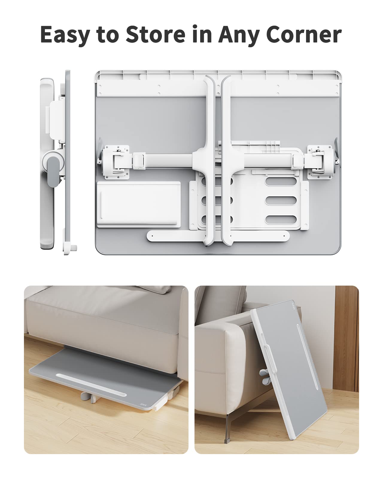 SAIJI XX-Large Adjustable Foldable Laptop Bed Tray - 17.7