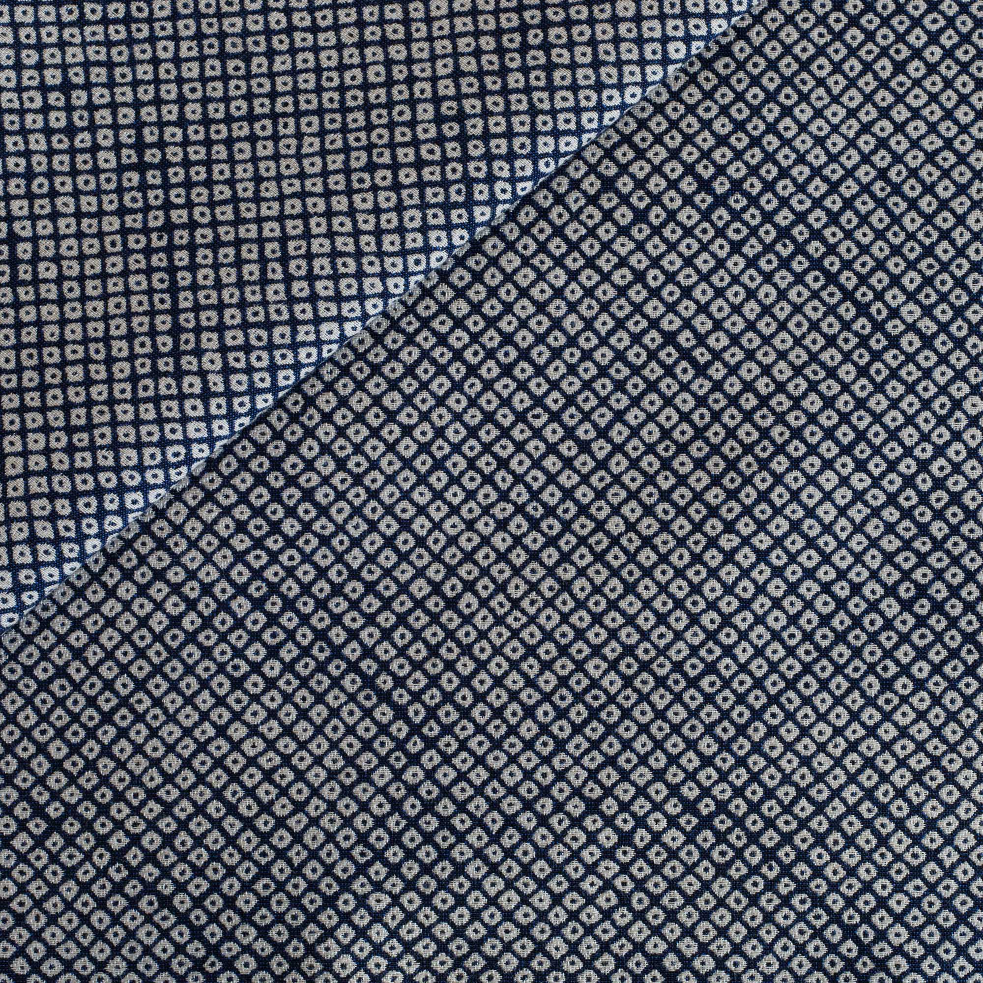 Premium Shibori Dyed Sunbrella Outdoor Fabric - Waterproof & UV Resistant - Indigo Blue - Perfect for Patio Furniture, Cushions, and Outdoor Decor