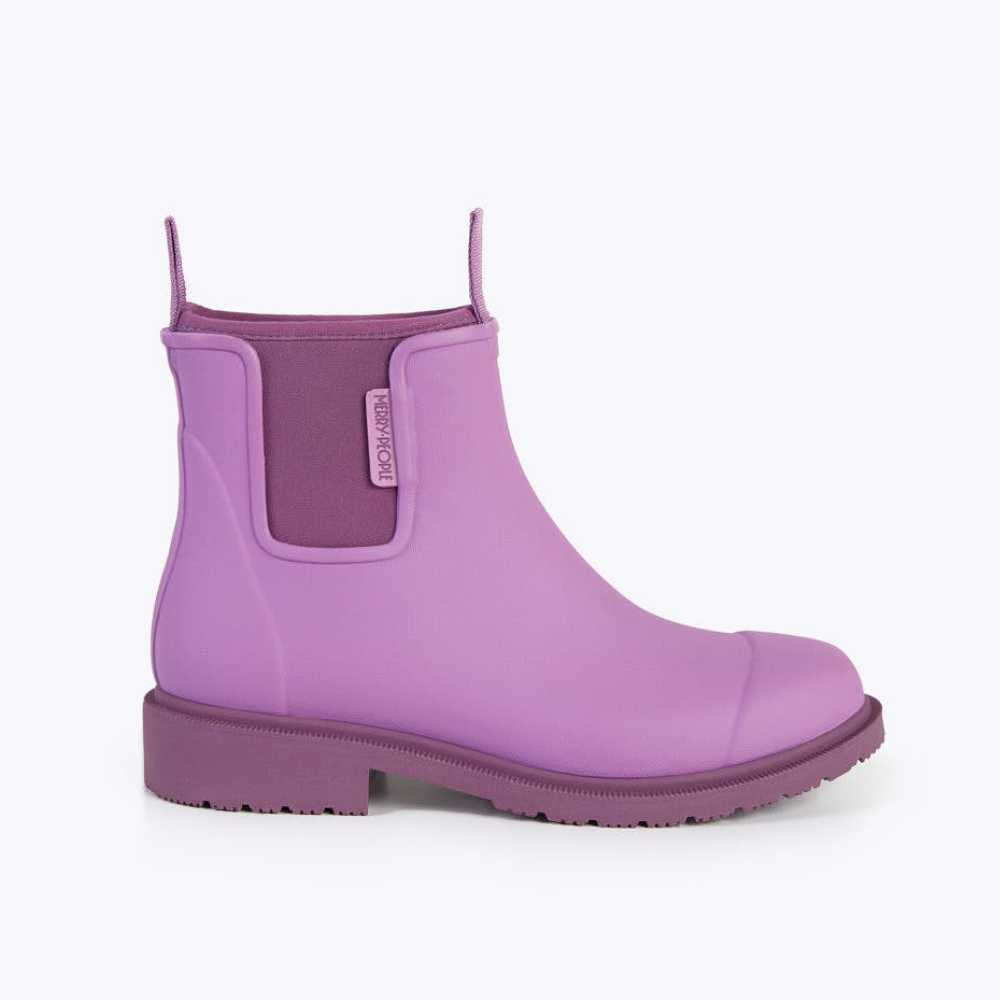 Merry Women's Bobbi Rain Boots in Orchid - Waterproof Garden & Outdoor Shoes for Walking, Hiking & Rainy Days
