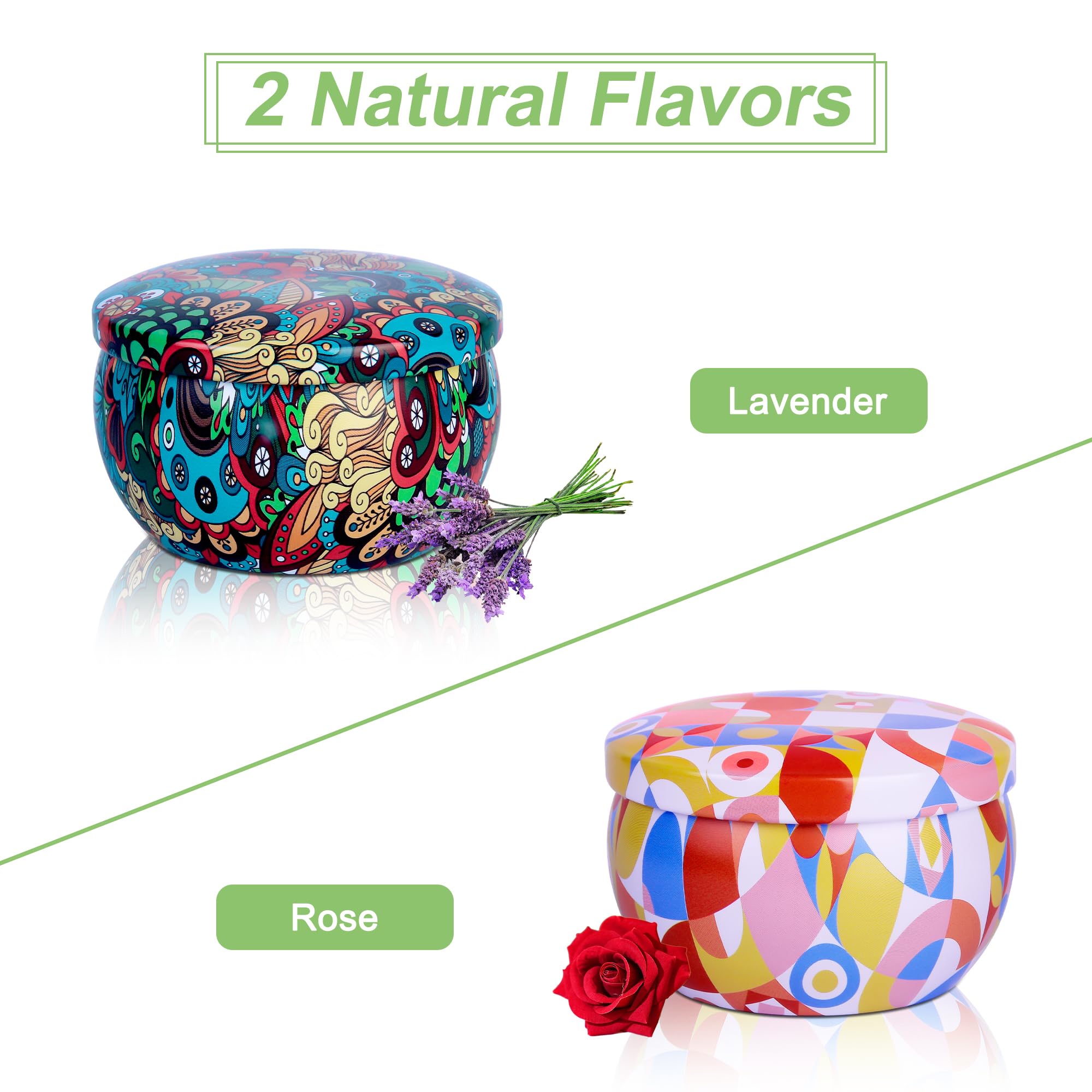 Aromatherapy Candles Gift Set - 2 Pack Scented Candles for Women, Home Spa & Yoga Relaxation