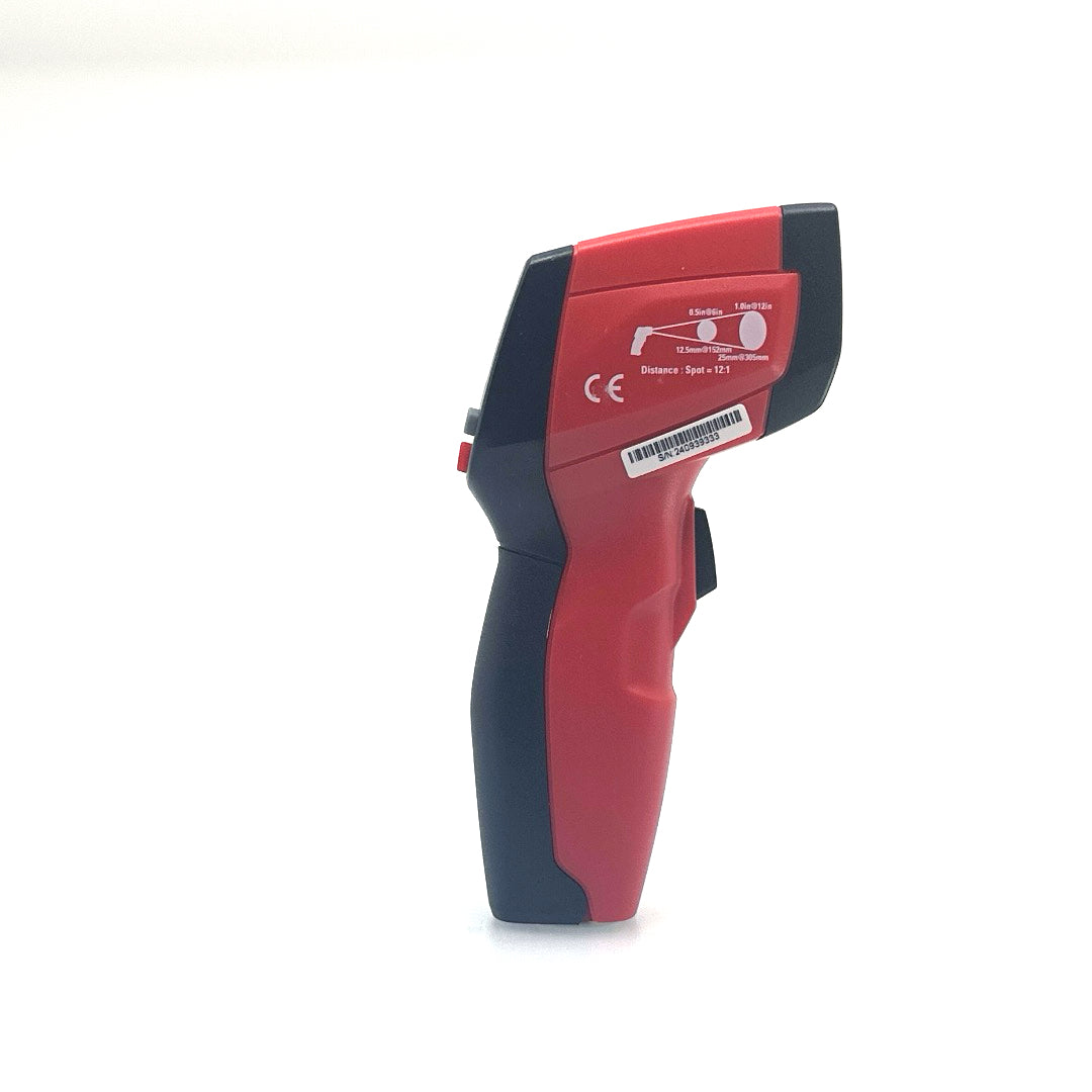 Compact IR Thermometer with 12:1 Distance-to-Spot Ratio (IRT220) - Perfect for Industrial, HVAC, and Home Temperature Measurement