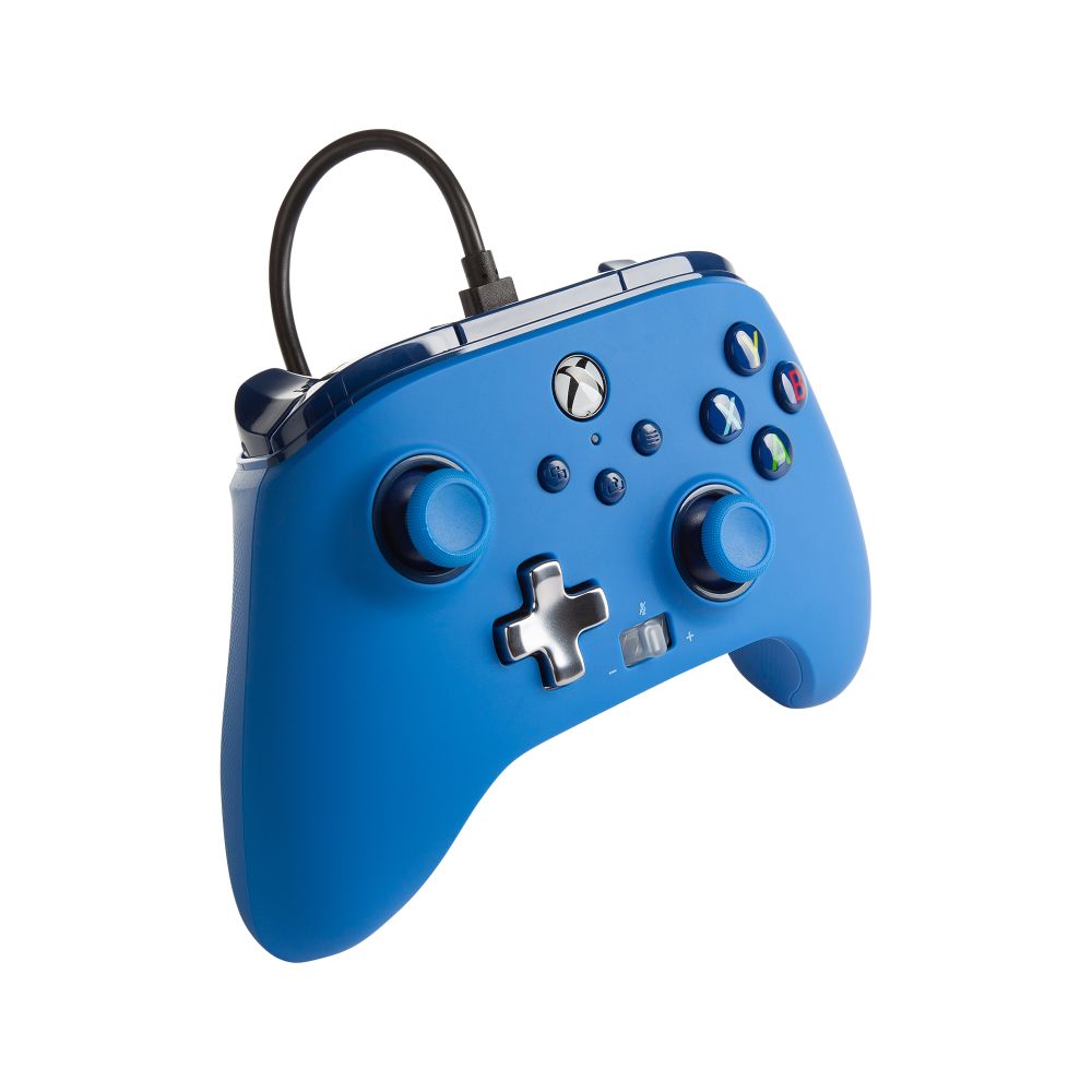 PowerA Xbox Series X|S Enhanced Wired Controller for Gaming - Bold Blue | Compatible with Xbox One, PC & Mobile | Ergonomic Design for Long Play Sessions