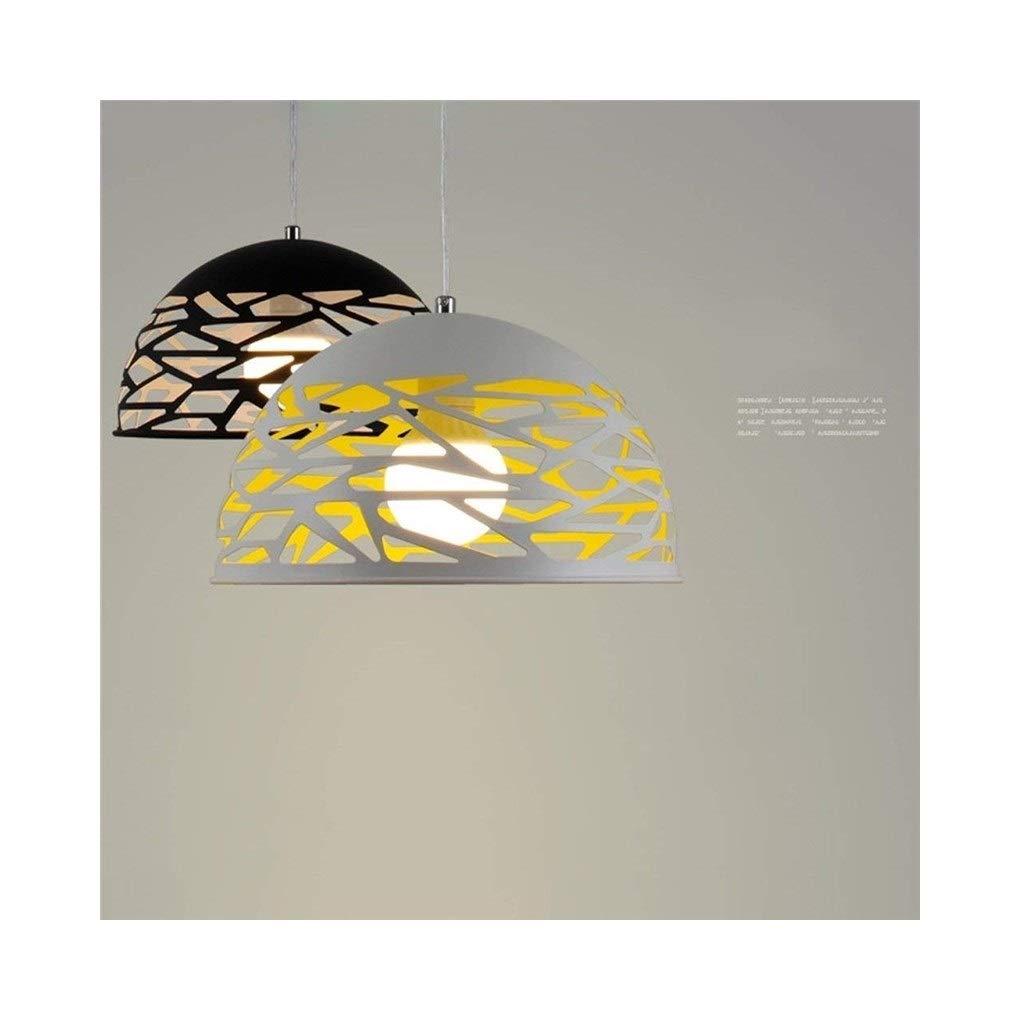 Modern Minimalist Iron Chandelier - Elegant Hollow Design for Restaurant, Living Room, Bar & Internet Cafe - Creative Lighting Fixture for Home and Commercial Spaces