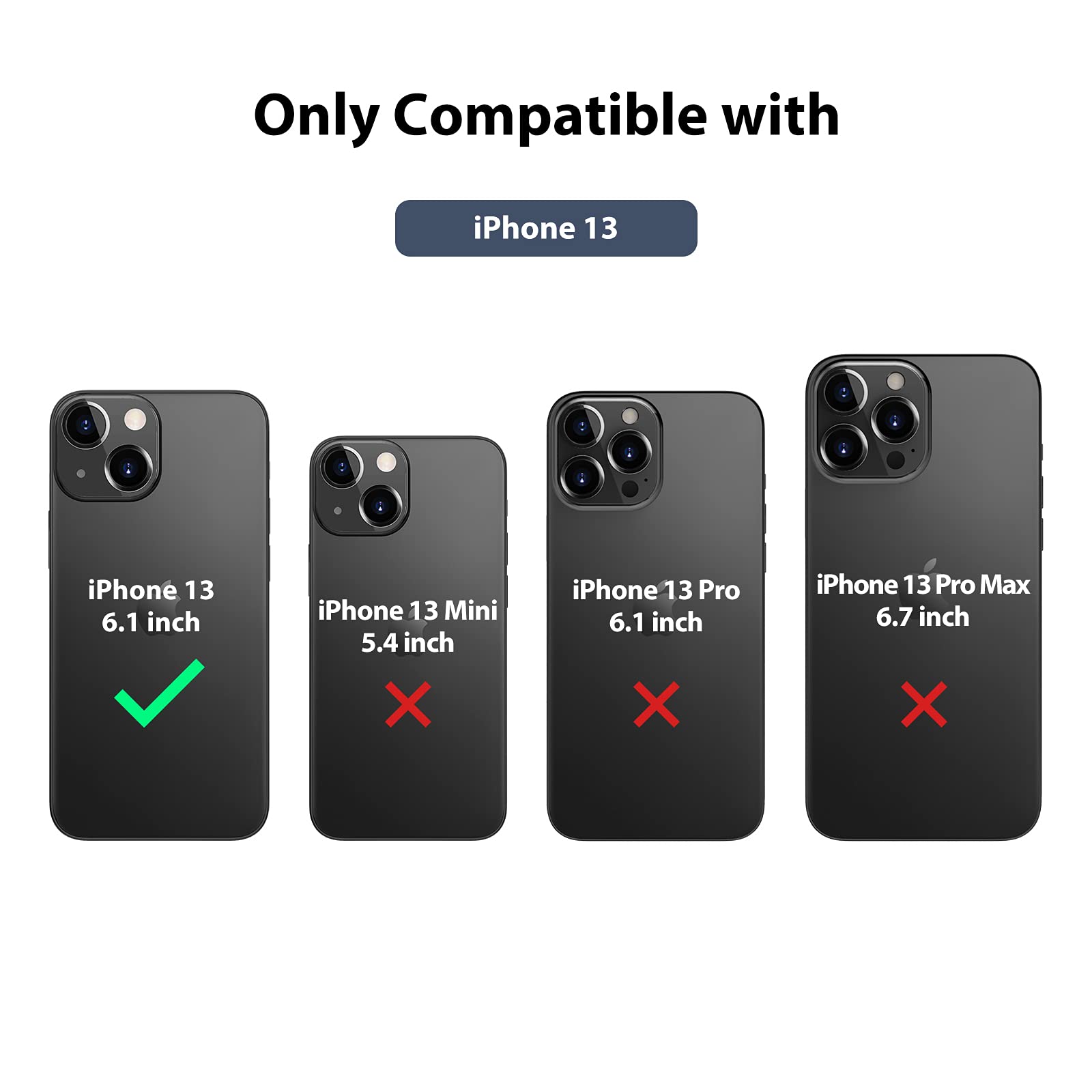 Nillkin Magnetic iPhone 14 Case & iPhone 13 Case - Magsafe Compatible, Slide Camera Cover, Silicone Protective Phone Cover for iPhone 14/13 (6.1 Inch) - Midnight Blue | Perfect for Work, Travel & Everyday Protection