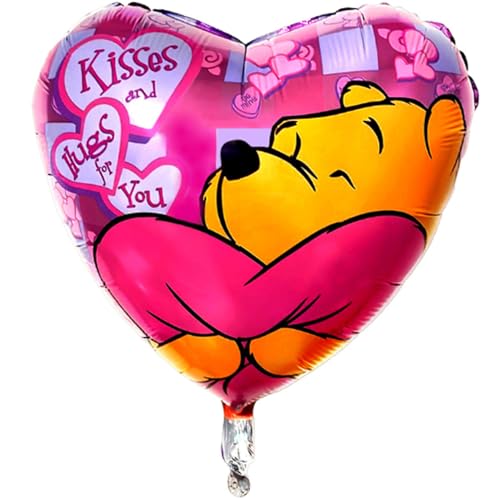 18 Inch Heart Pooh Hugs and Kisses